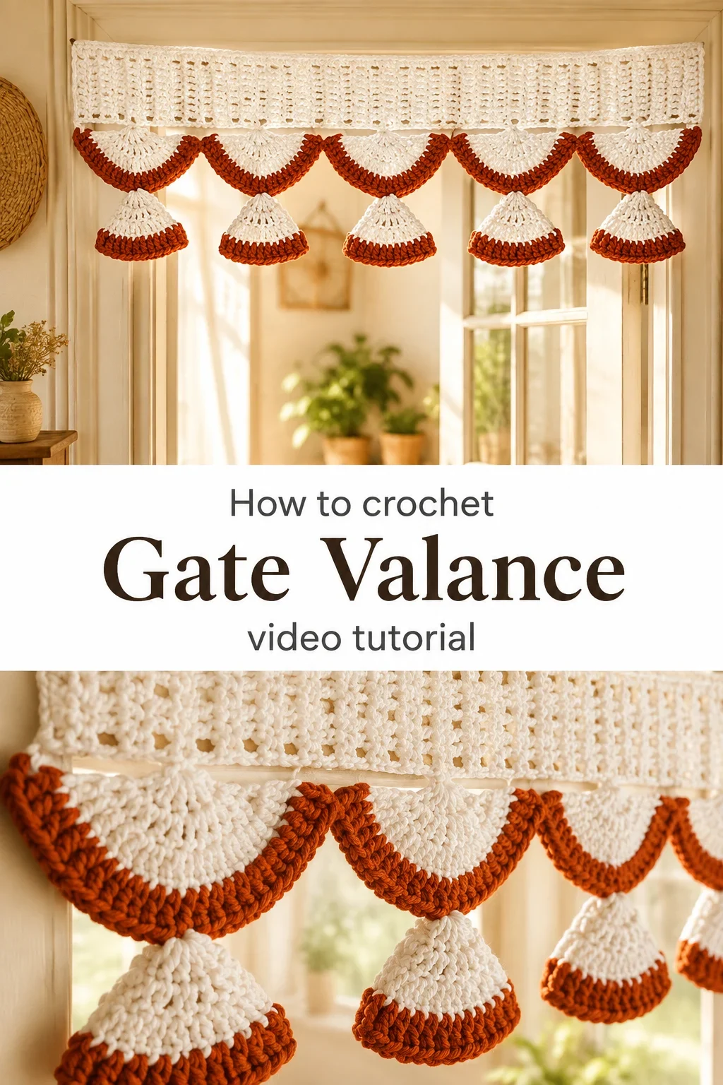 Crochet Gate Valance: A Bold and Decorative Accent