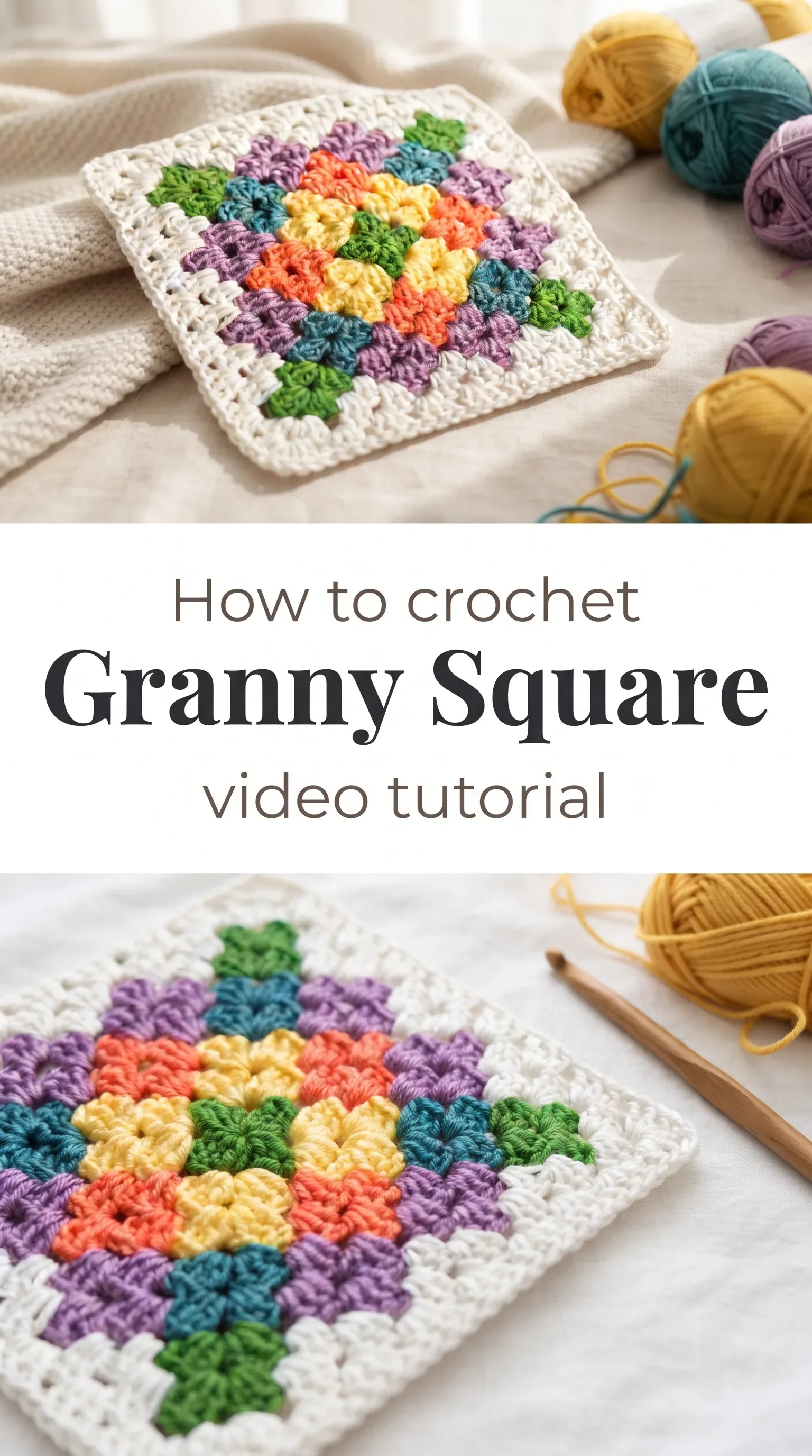 Crochet Granny Square: A Vibrant Classic Design
