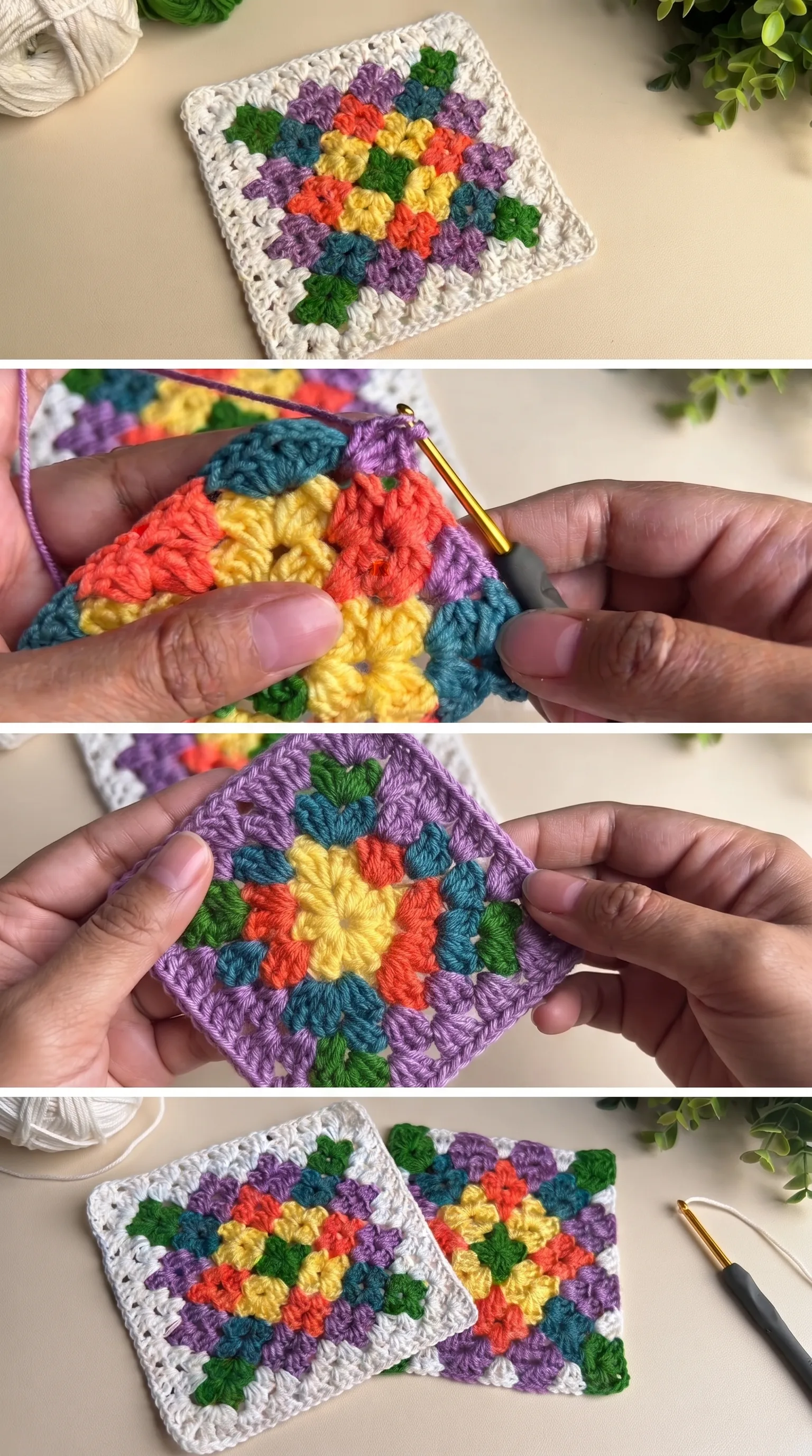 Crochet Granny Square: A Vibrant Classic Design pattern
