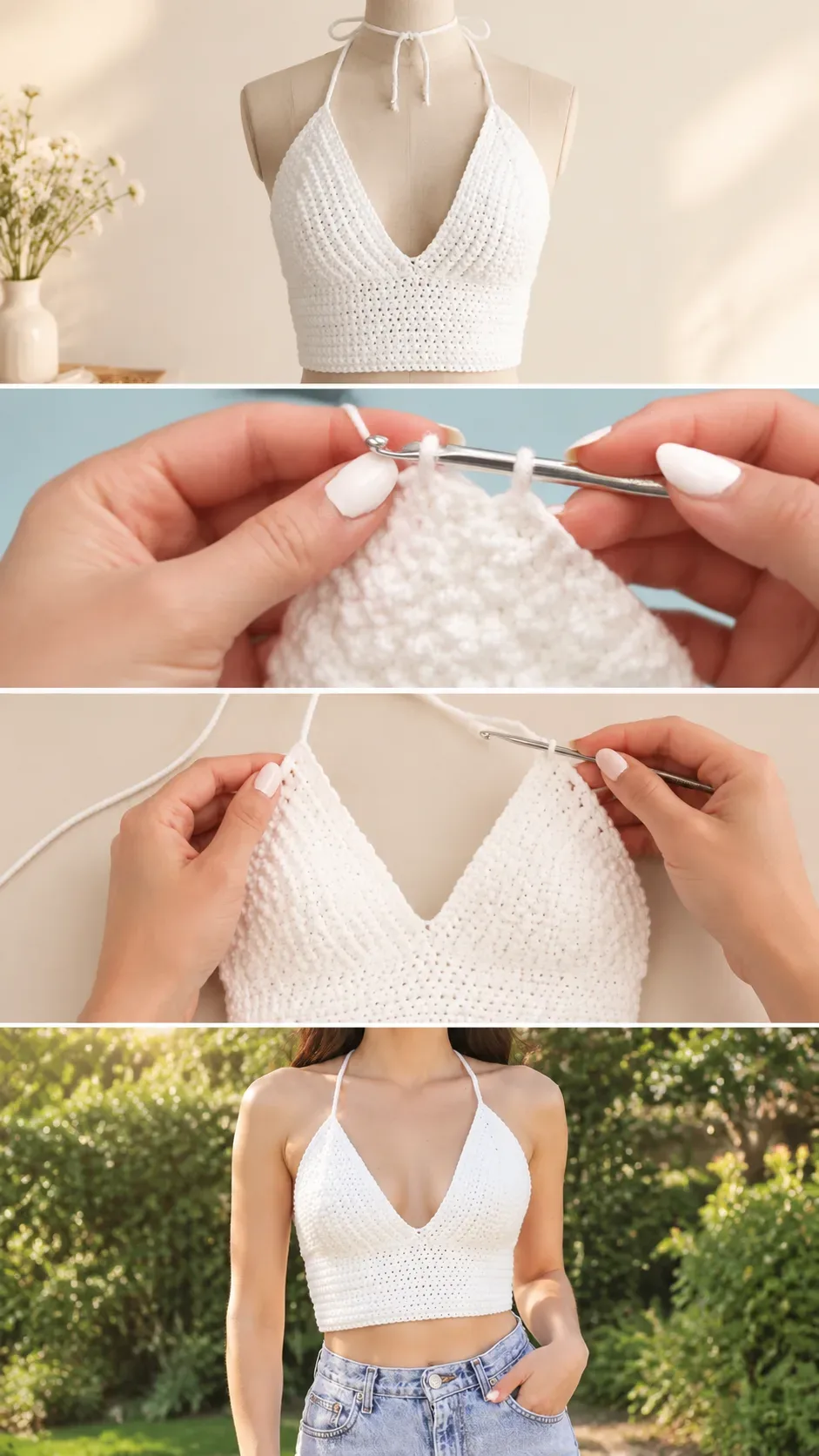 Crochet Halter Top: A Chic Summer Essential pattern