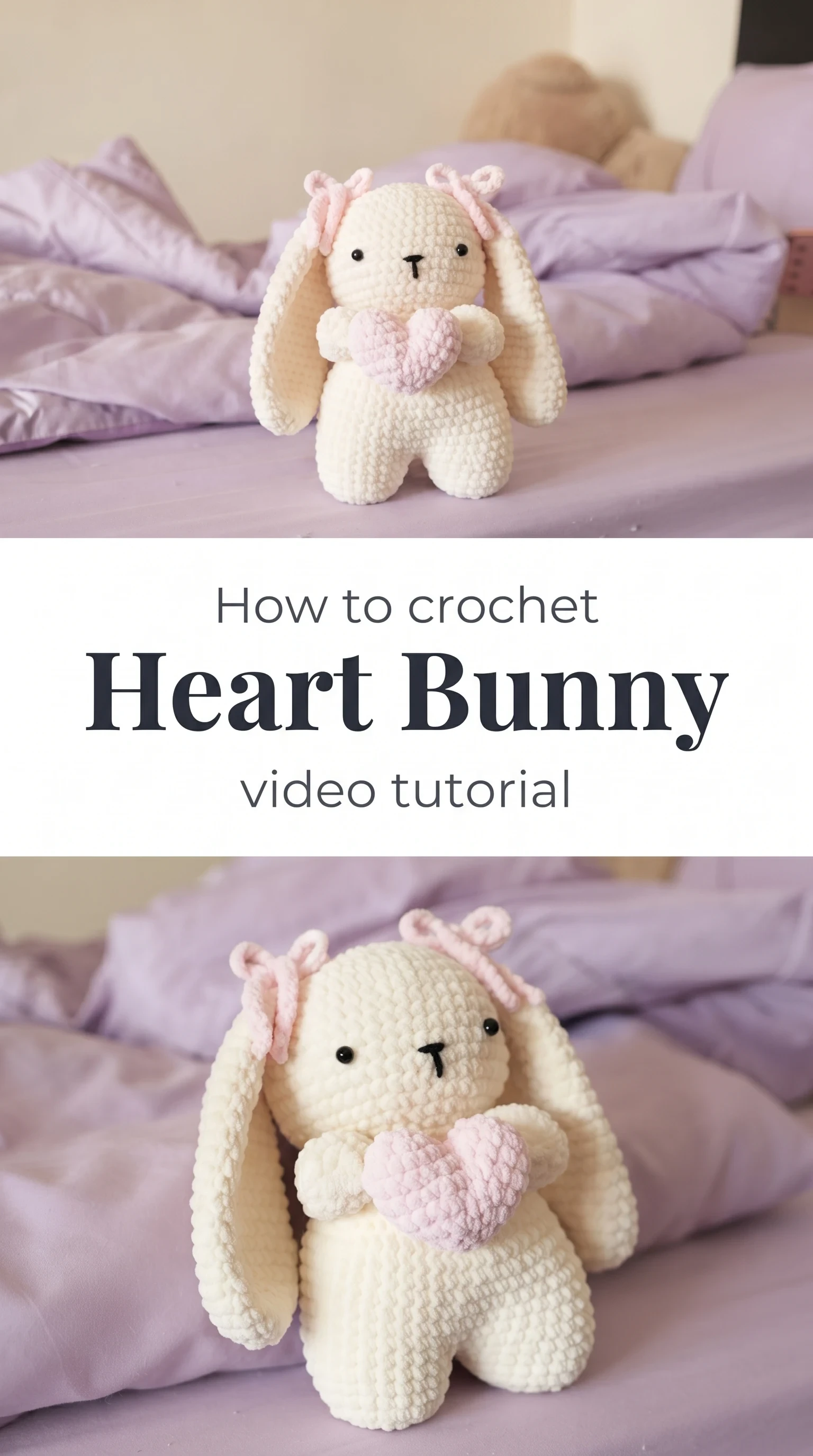 Crochet Heart Bunny: A Sweet Amigurumi Companion