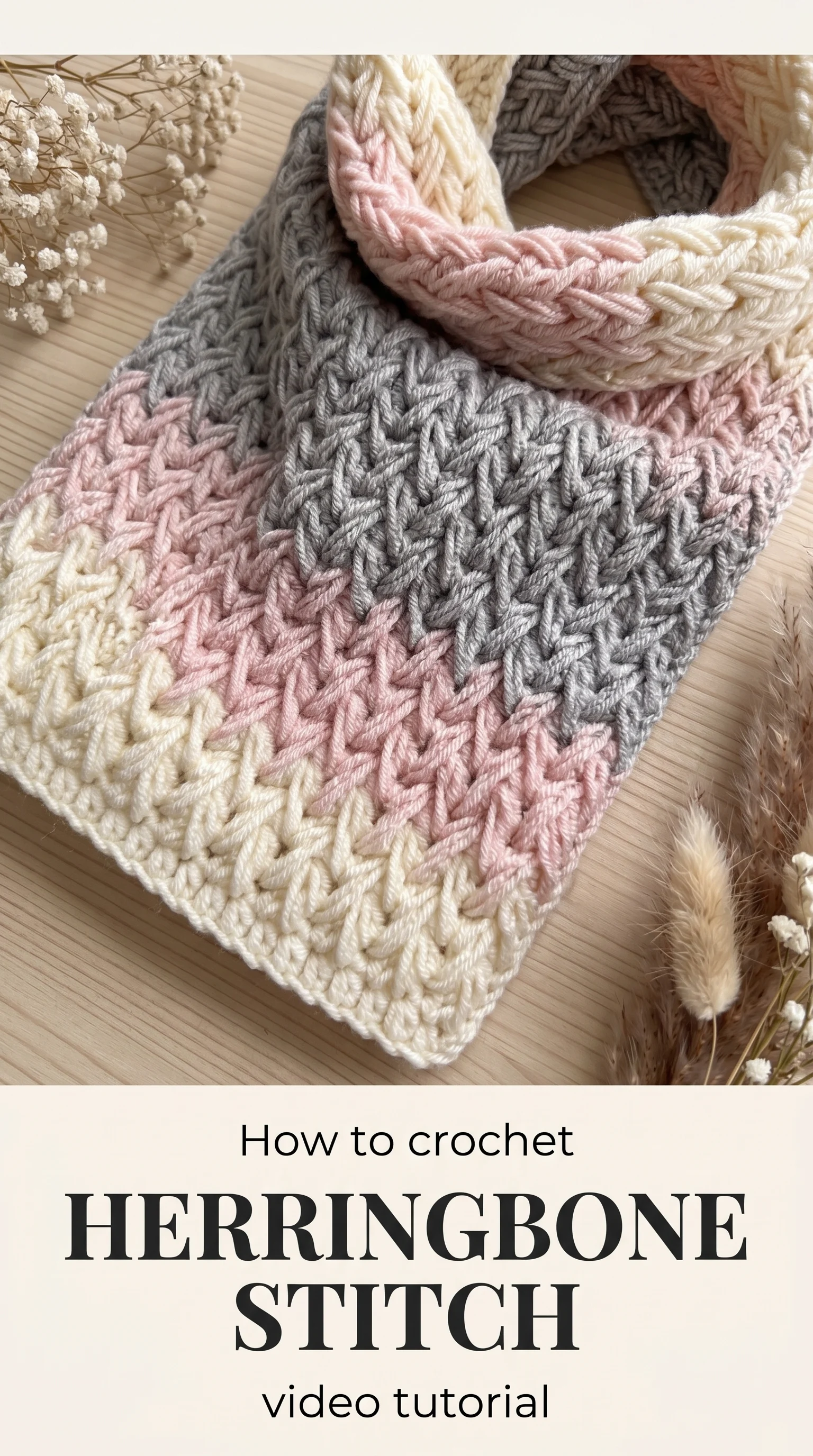 Crochet Herringbone Stitch: A Timeless Textured Classic