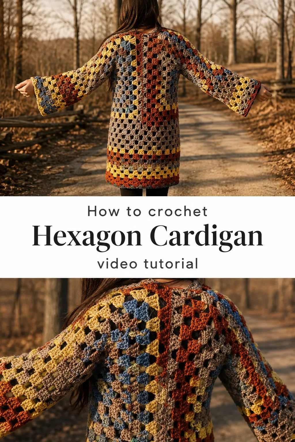 Crochet Hexagon Cardigan: A Bold and Cozy Wrap