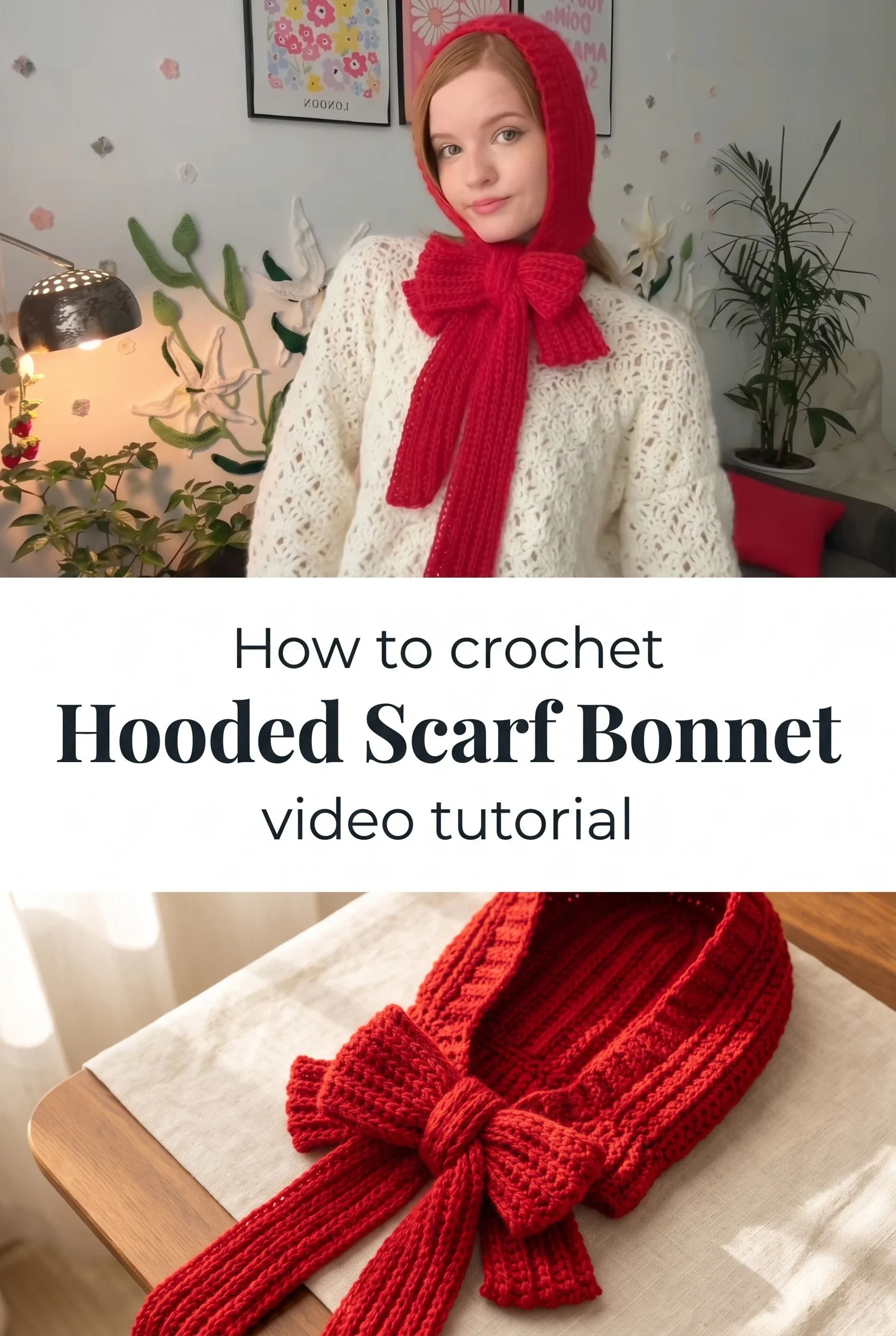 Crochet Hooded Scarf: A Charming Winter Accessory