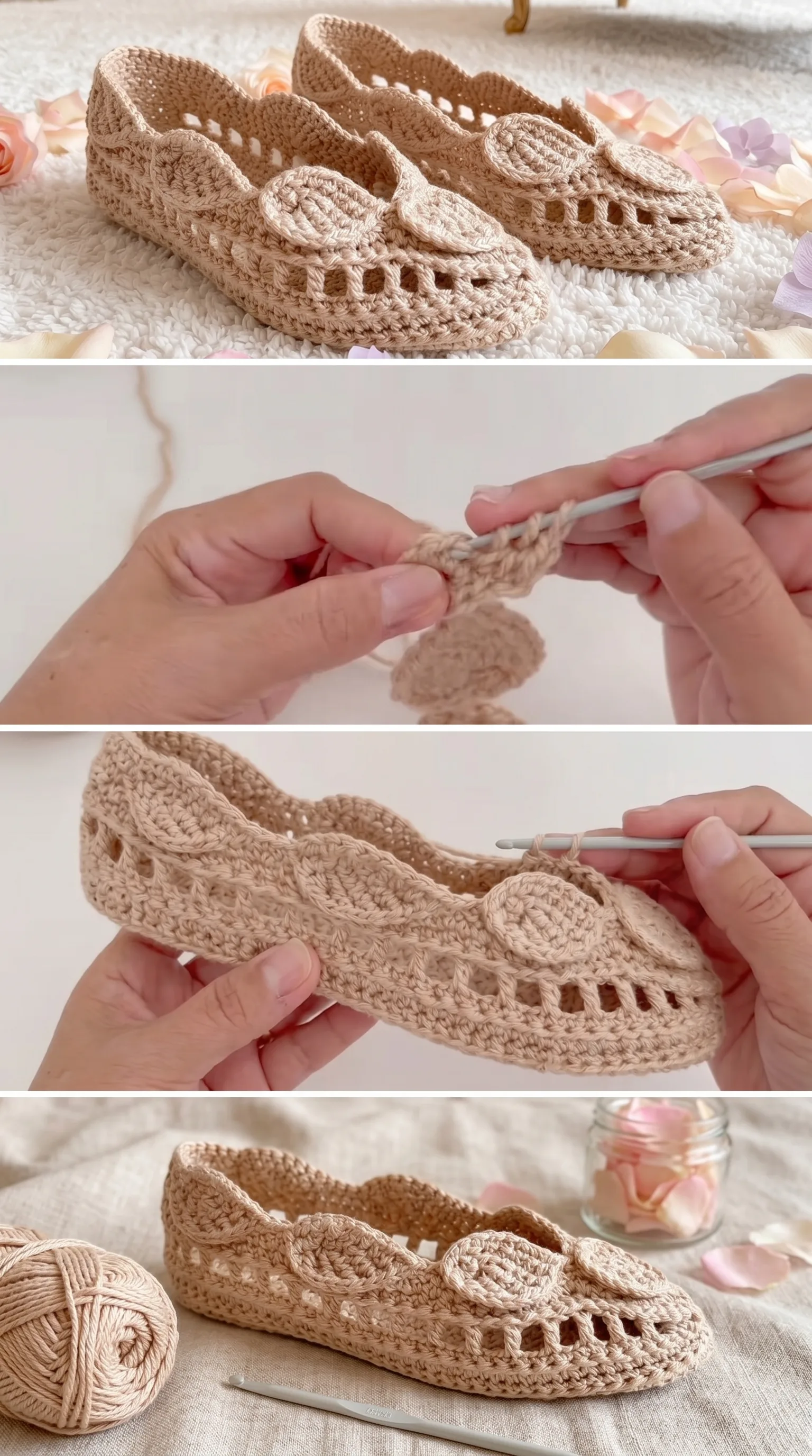 Crochet House Slippers: A Quick and Simple Classic pattern
