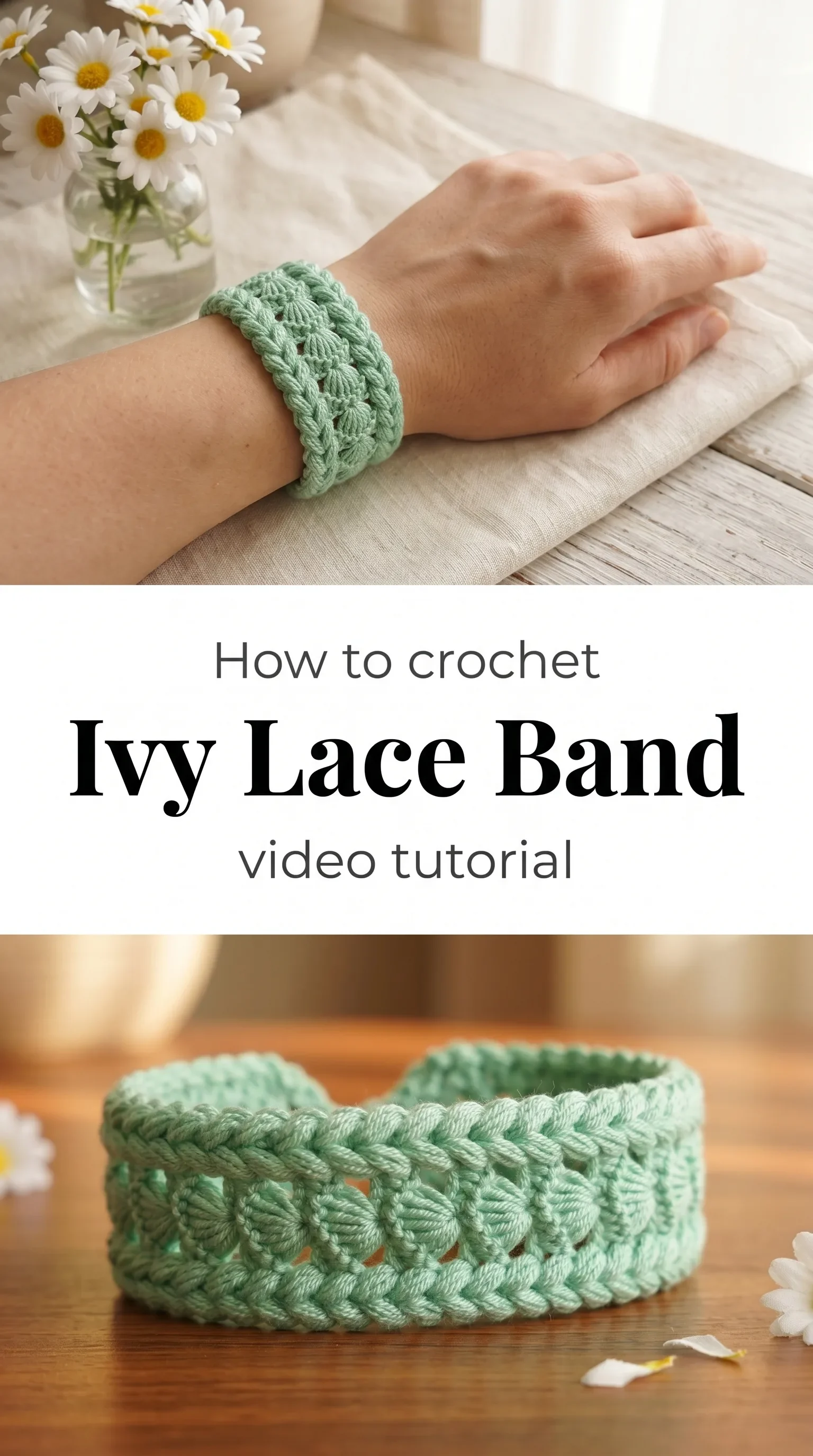 Crochet Ivy Lace Band: A Stunning Tunisian Masterpiece