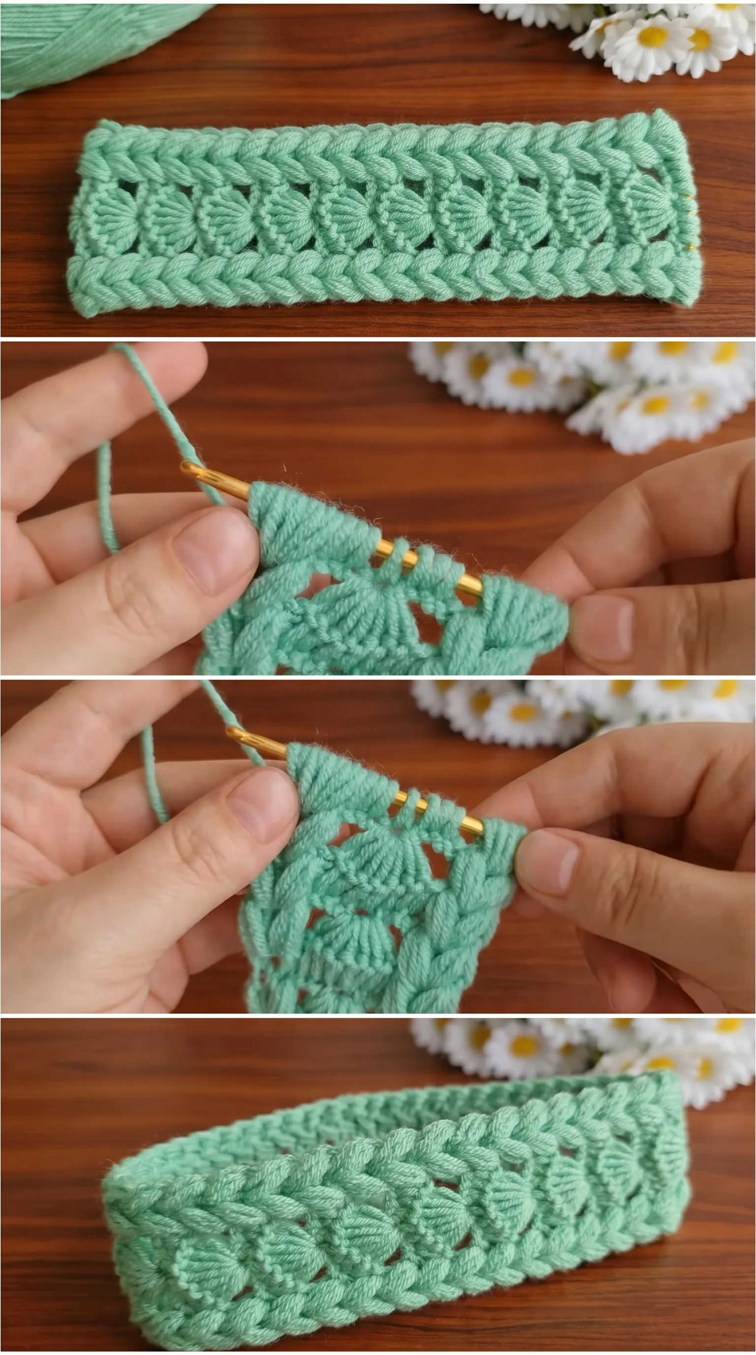Crochet Ivy Lace Band: A Stunning Tunisian Masterpiece pattern
