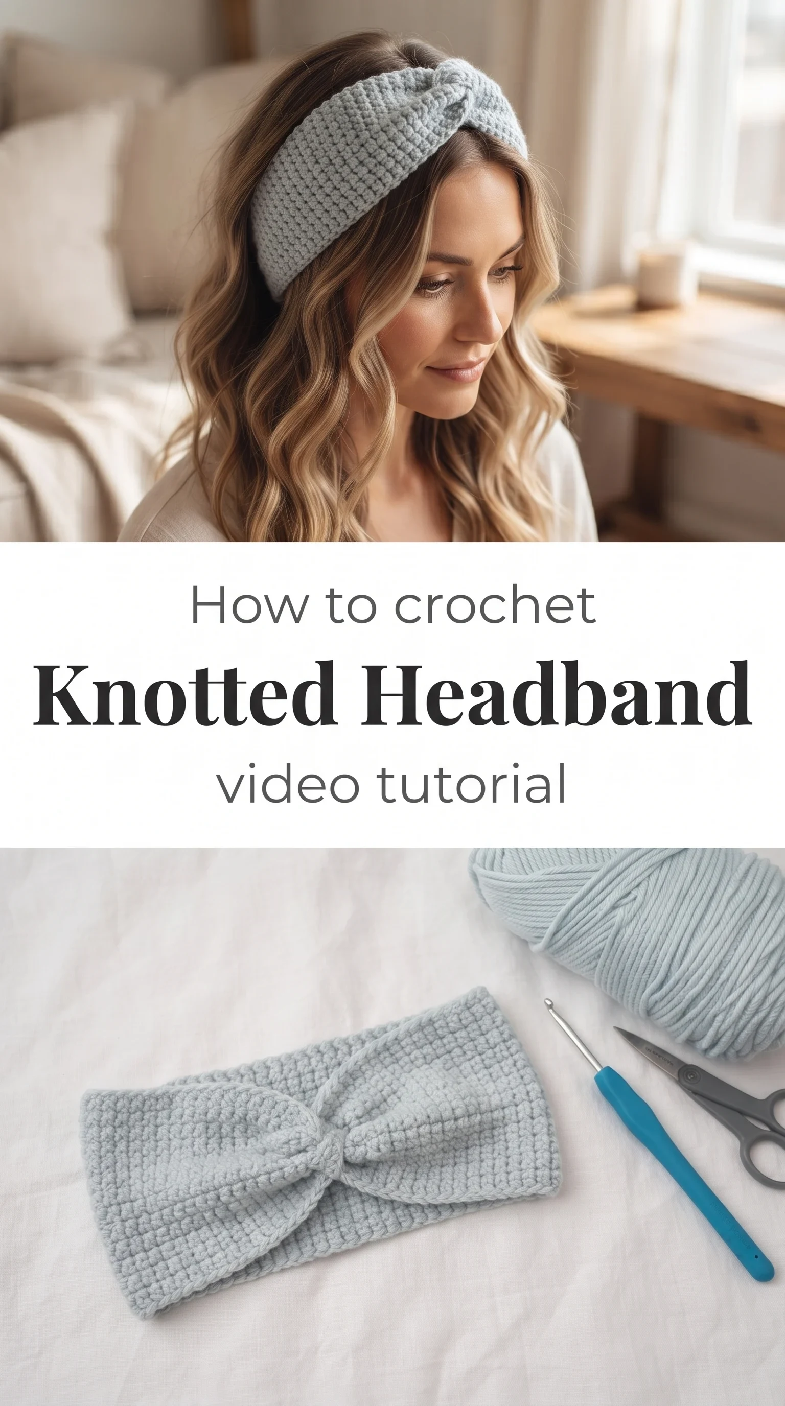 Crochet Knotted Headband: A Simple and Chic Accessory