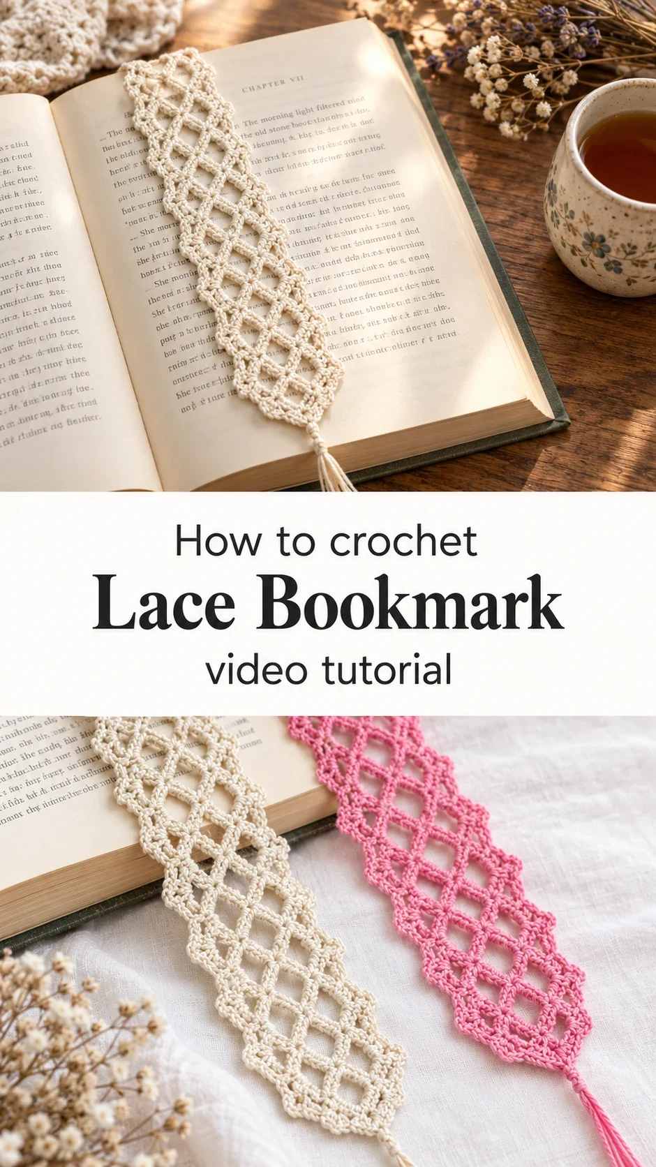 Crochet Lace Bookmark: A Delicate and Charming Keepsake