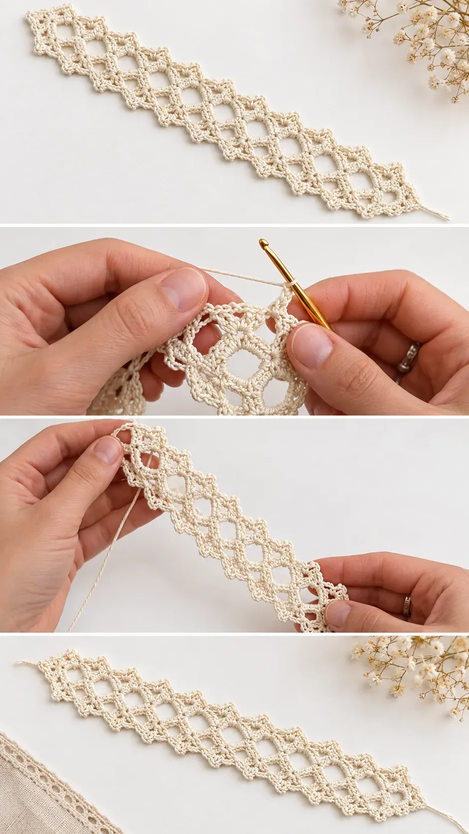 Crochet Lace Bookmark: A Delicate and Charming Keepsake pattern