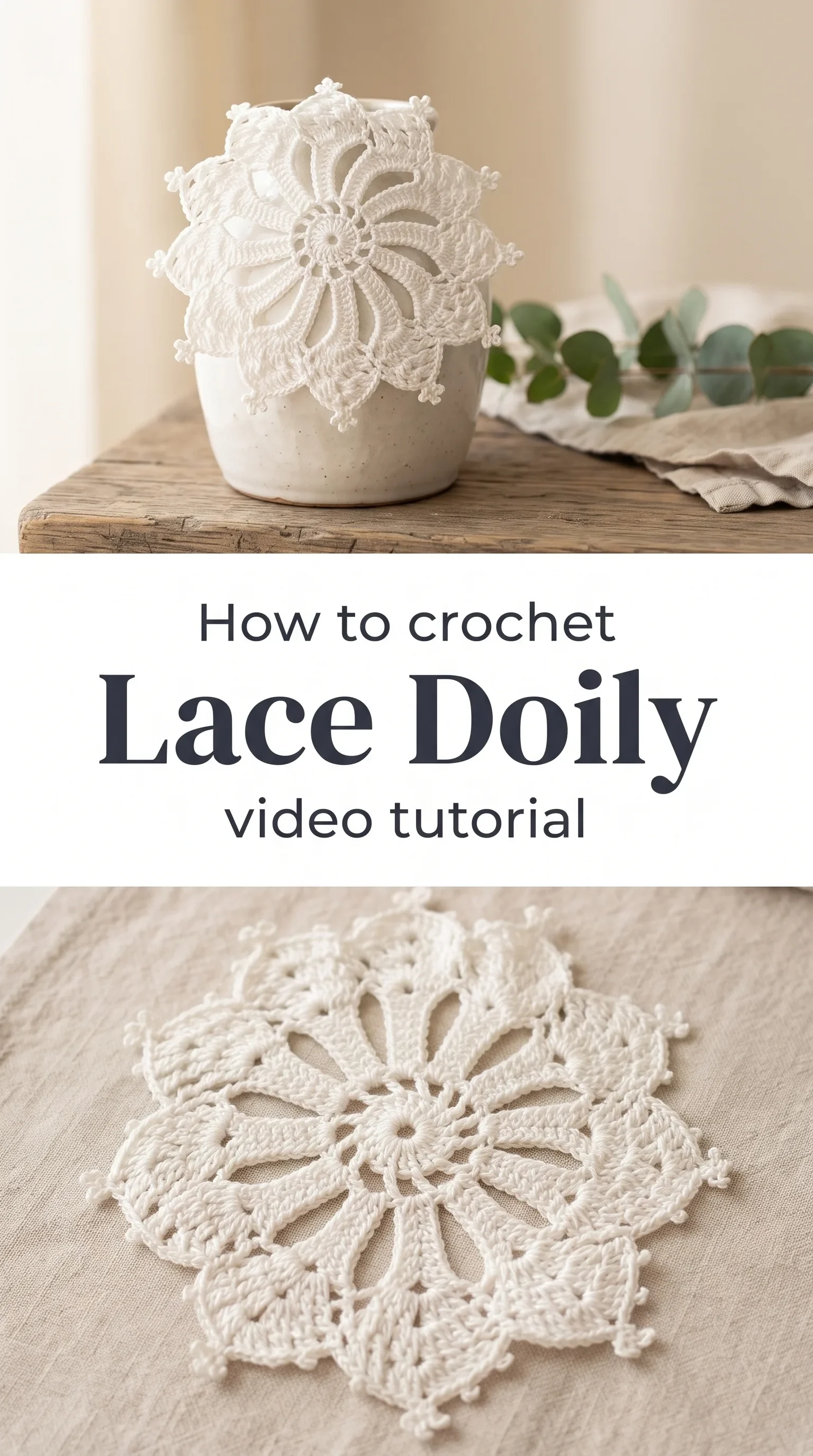 Crochet Lace Doily: A Delicate Handmade Accent