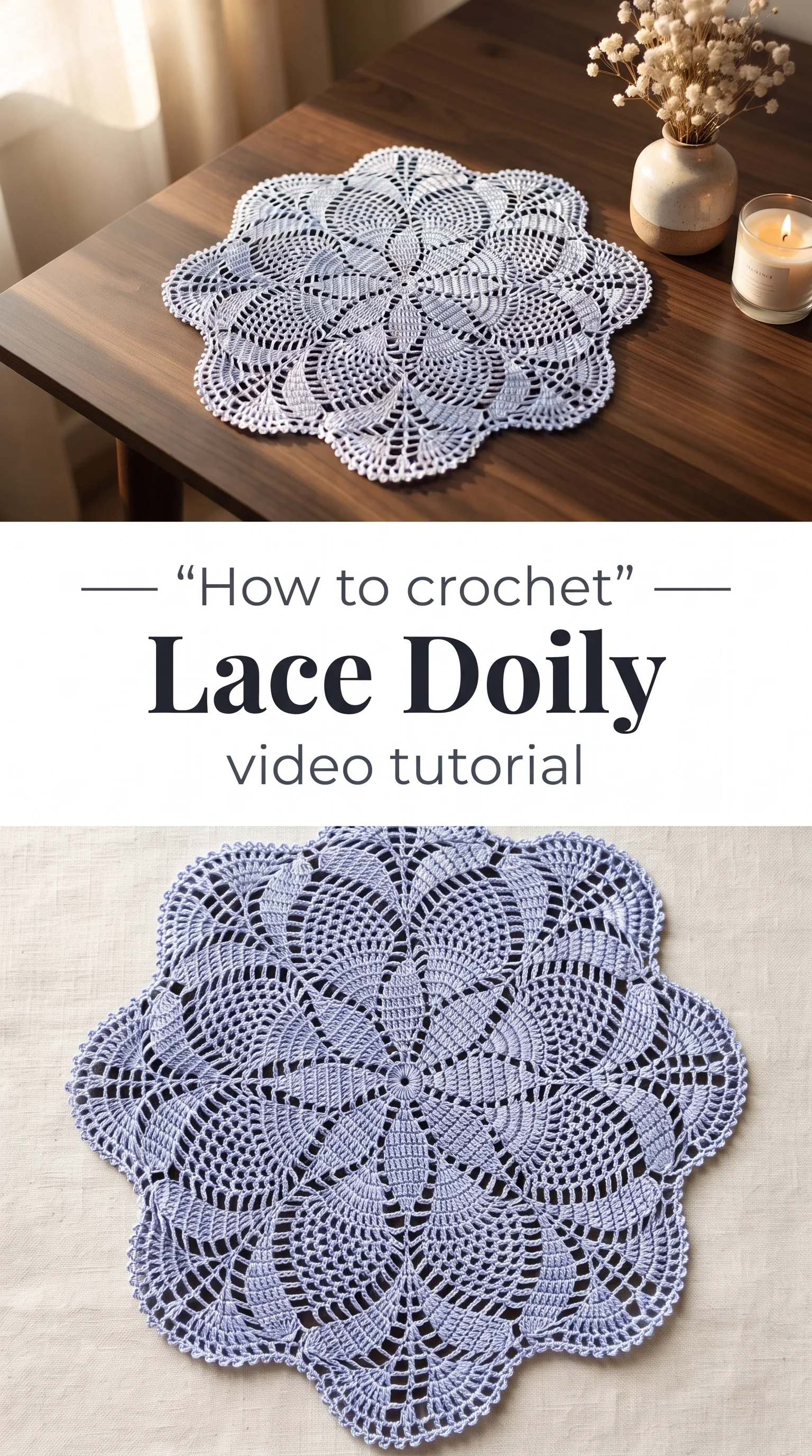 Crochet Lace Doily: A Delicate Handmade Treasure