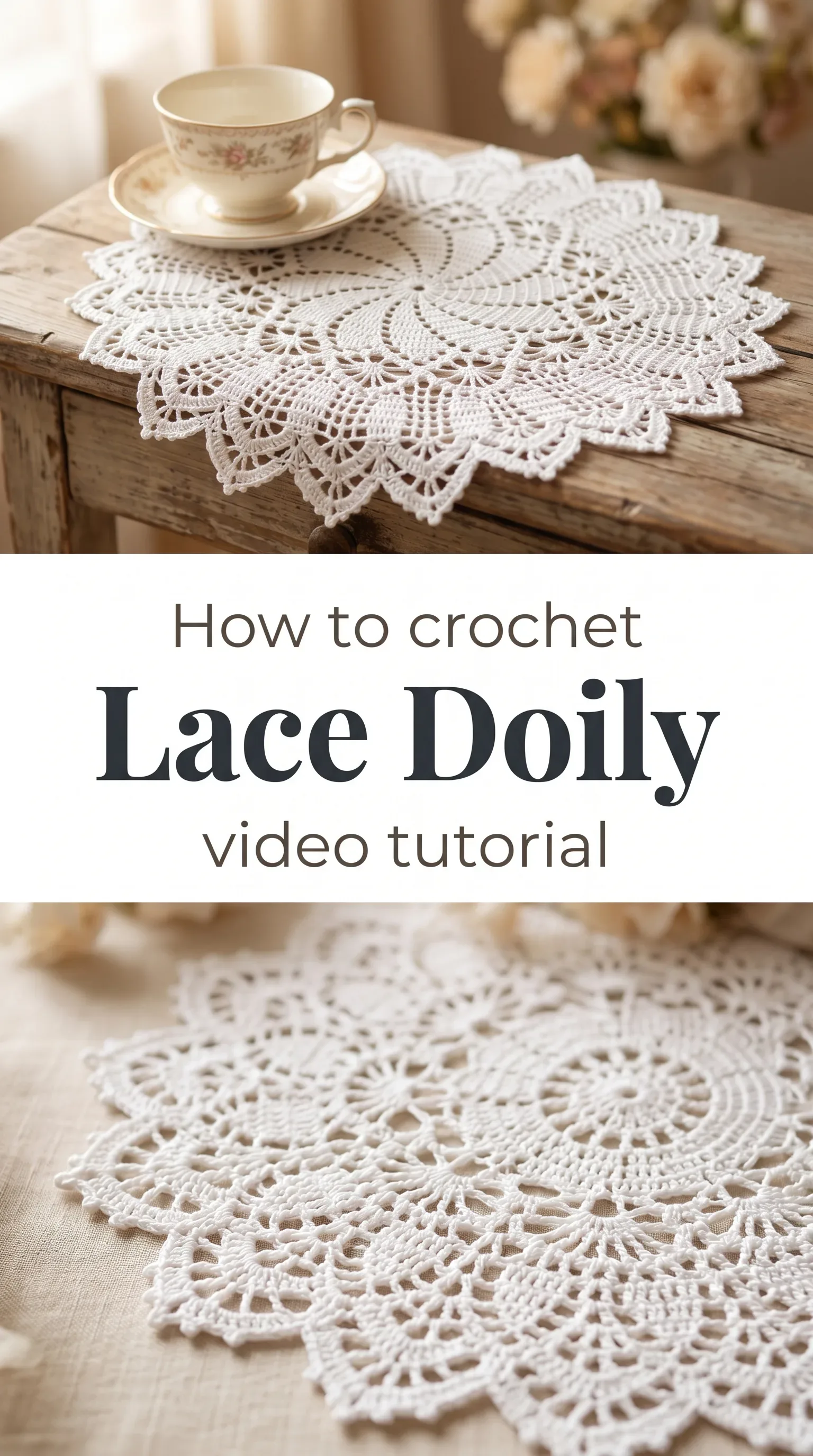 Crochet Lace Doily: A Delicate Timeless Treasure