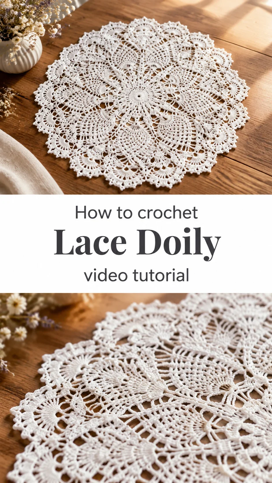 Crochet Lace Doily: A Timeless and Delicate Accent