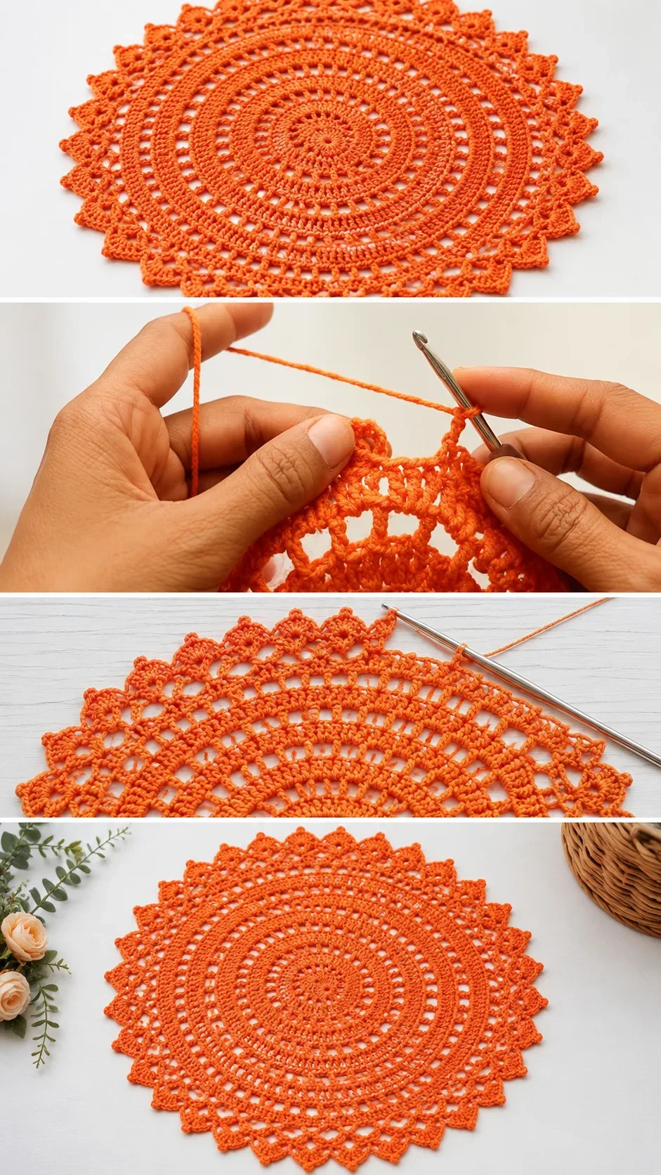 Crochet Lace Doily: A Timeless Handcrafted Accent pattern