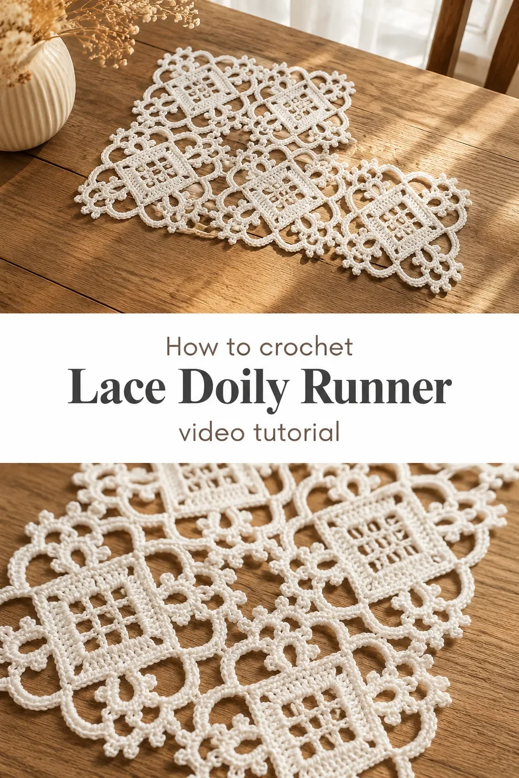 Crochet Lace Doily Runner: A Timeless Table Accent
