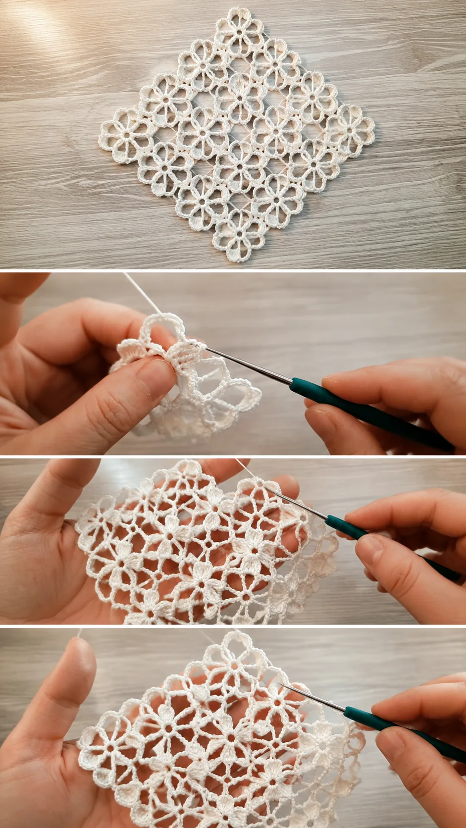 Crochet Lace Flower Doily: A Delicate Timeless Accent pattern
