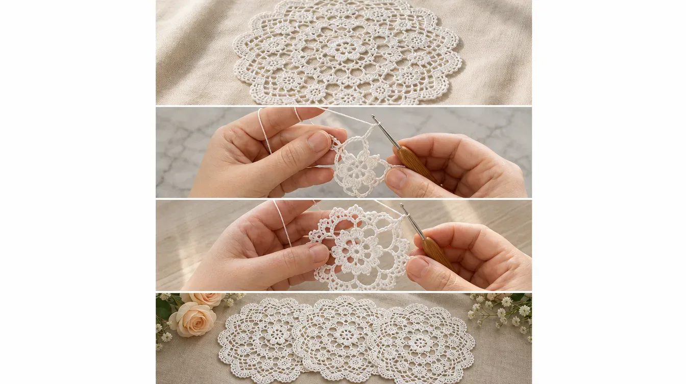 Crochet Lace Motif: A Timeless and Delicate Accent pattern