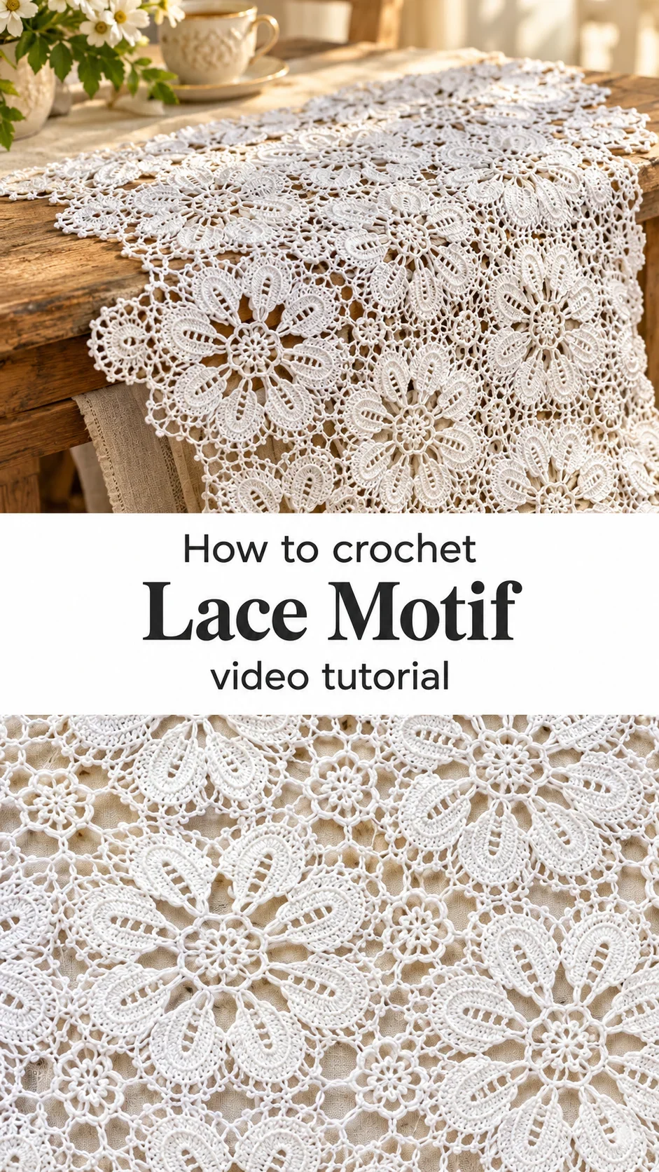 Crochet Lace Motif: A Timeless and Delicate Classic