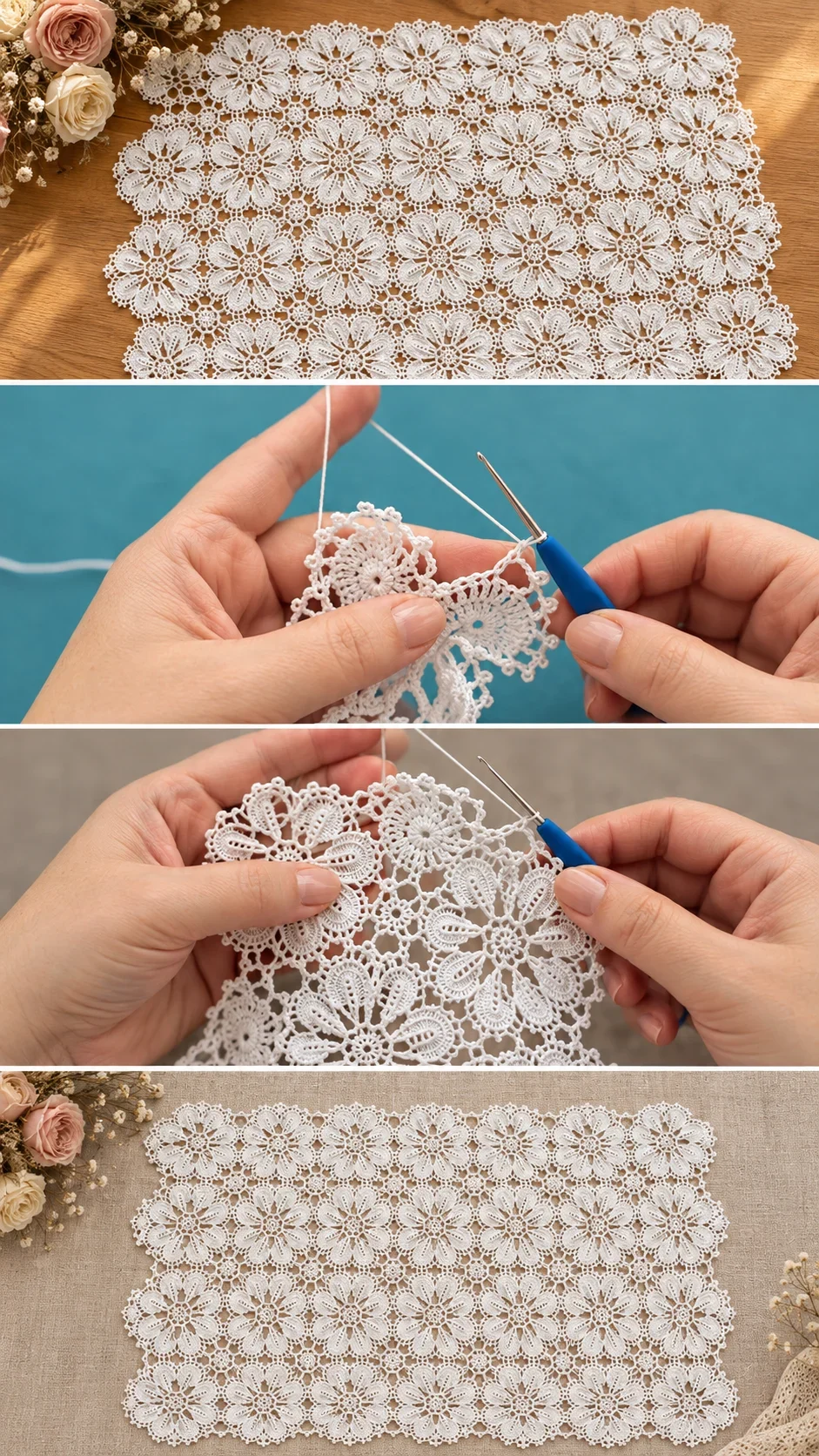 Crochet Lace Motif: A Timeless and Delicate Classic pattern