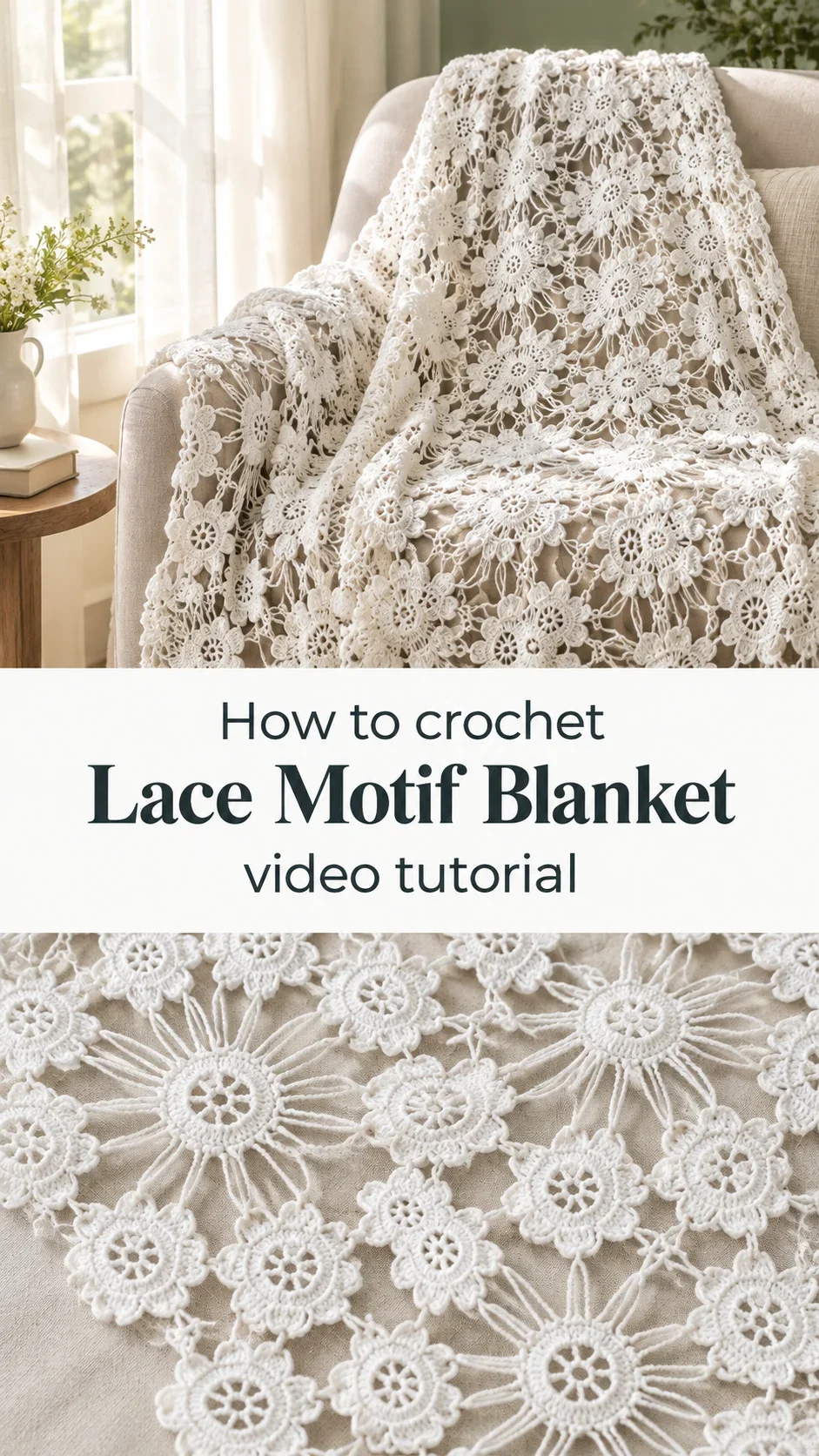 Crochet Lace Motif Blanket: A Timeless Floral Treasure
