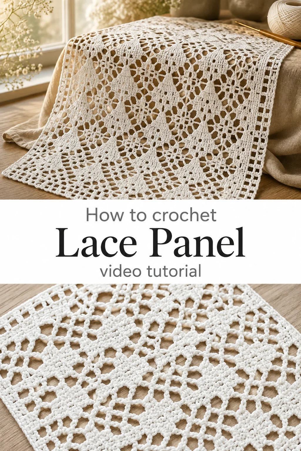 Crochet Lace Panel: A Timeless and Delicate Classic