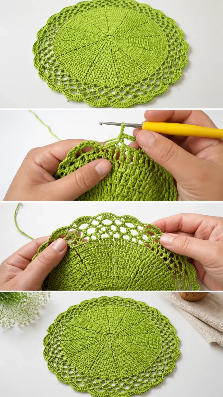 Crochet Lace Placemat: A Charming Table Essential pattern