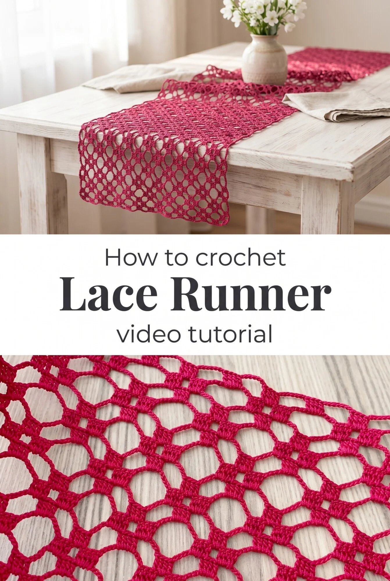 Crochet Lace Runner: A Magnificent Decorative Accent
