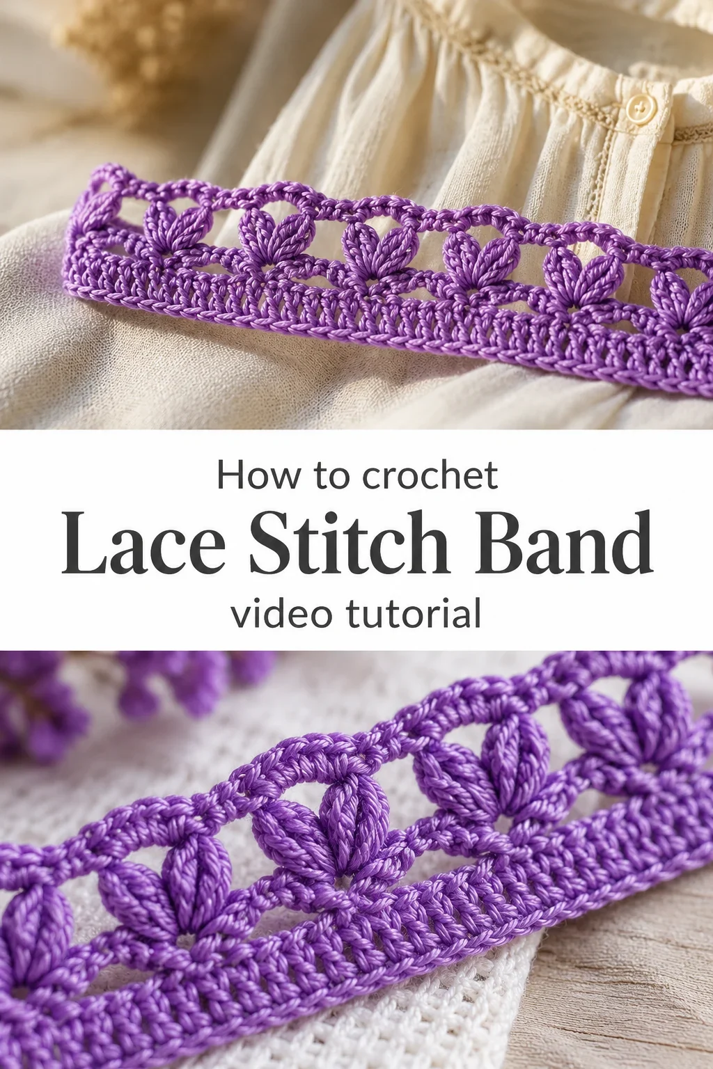 Crochet Lace Stitch Band: A Stunning Openwork Accent