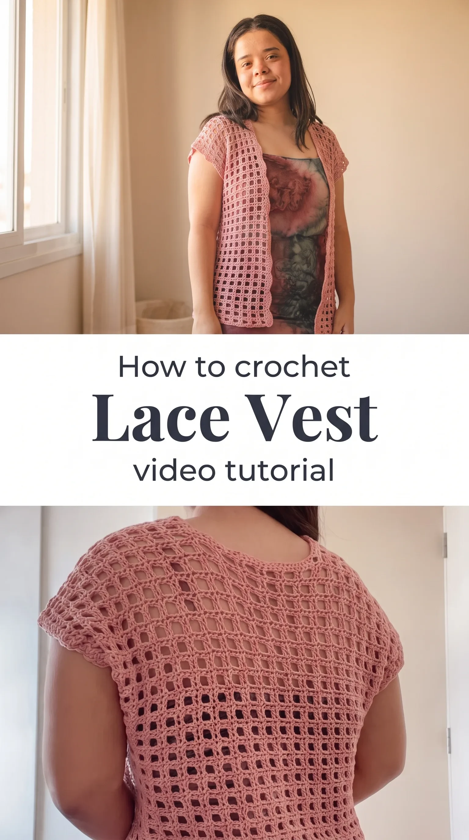 Crochet Lace Vest: A Feminine and Timeless Layer