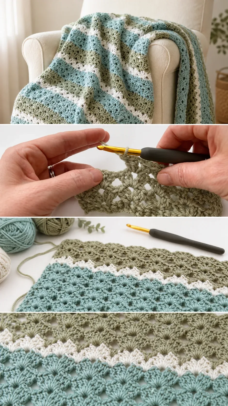 Crochet Lap Blanket: A Soft and Timeless Comfort pattern