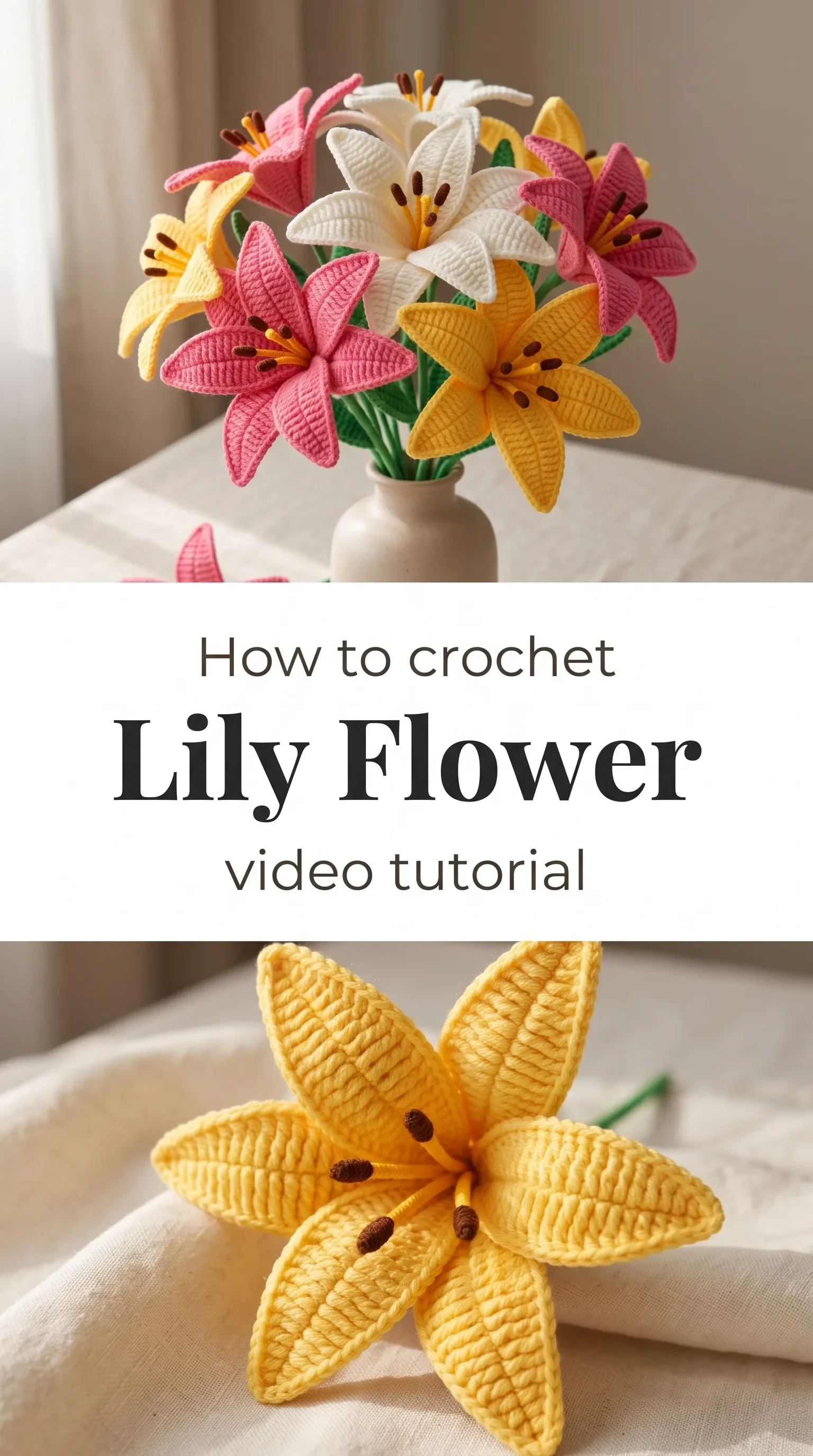 Crochet Lily Flower: A Delicate Blooming Beauty
