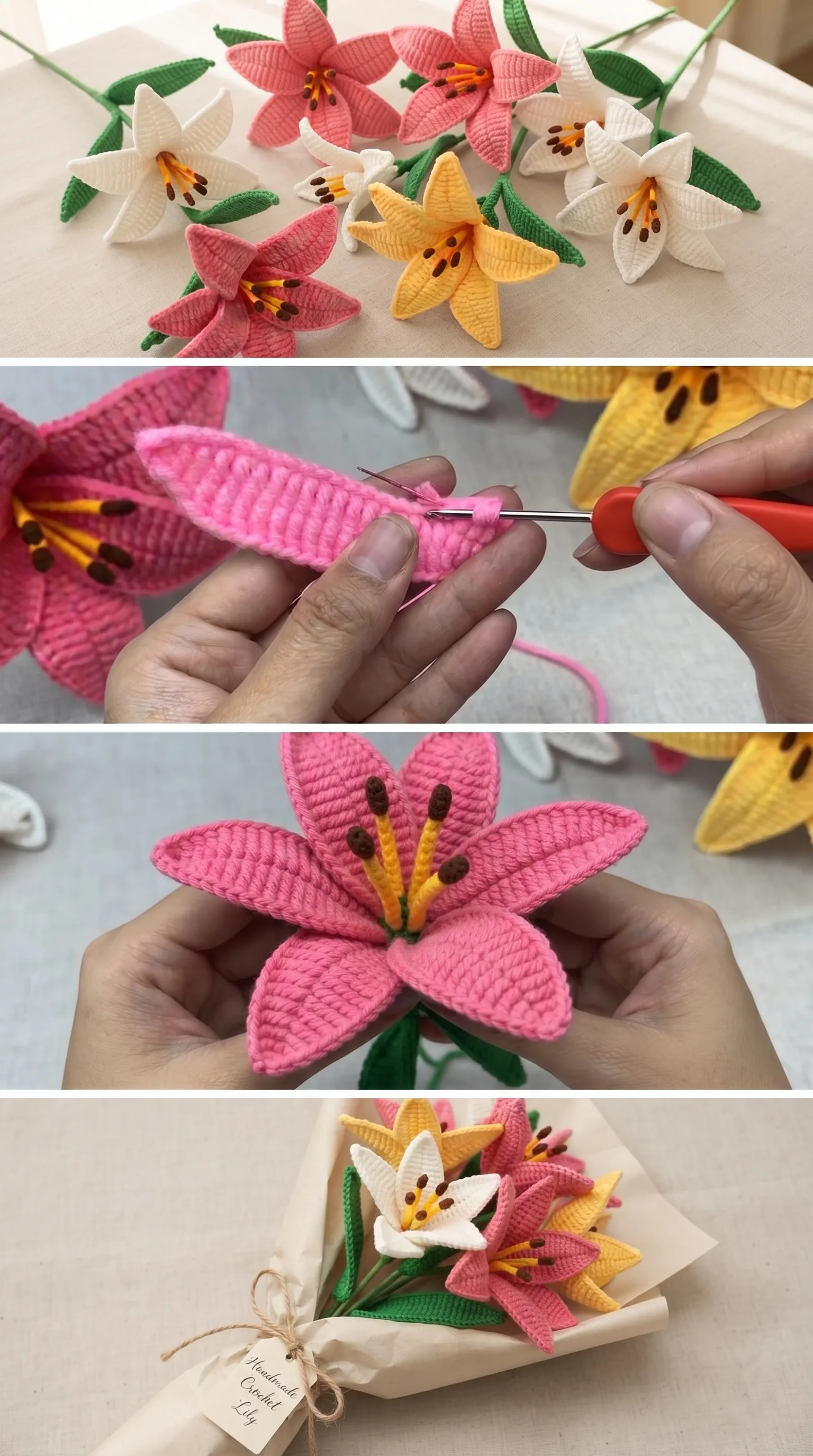 Crochet Lily Flower: A Delicate Blooming Beauty pattern