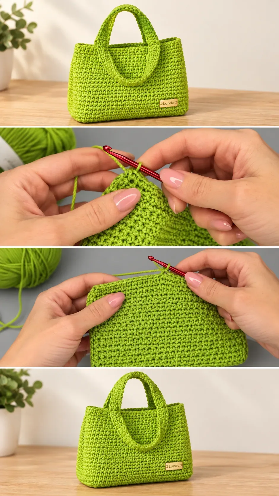 Crochet Lime Handbag: A Chic and Vibrant Accessory pattern