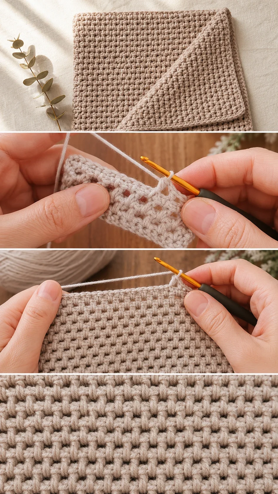 Crochet Linen Stitch Fabric: A Timeless Textured Classic pattern