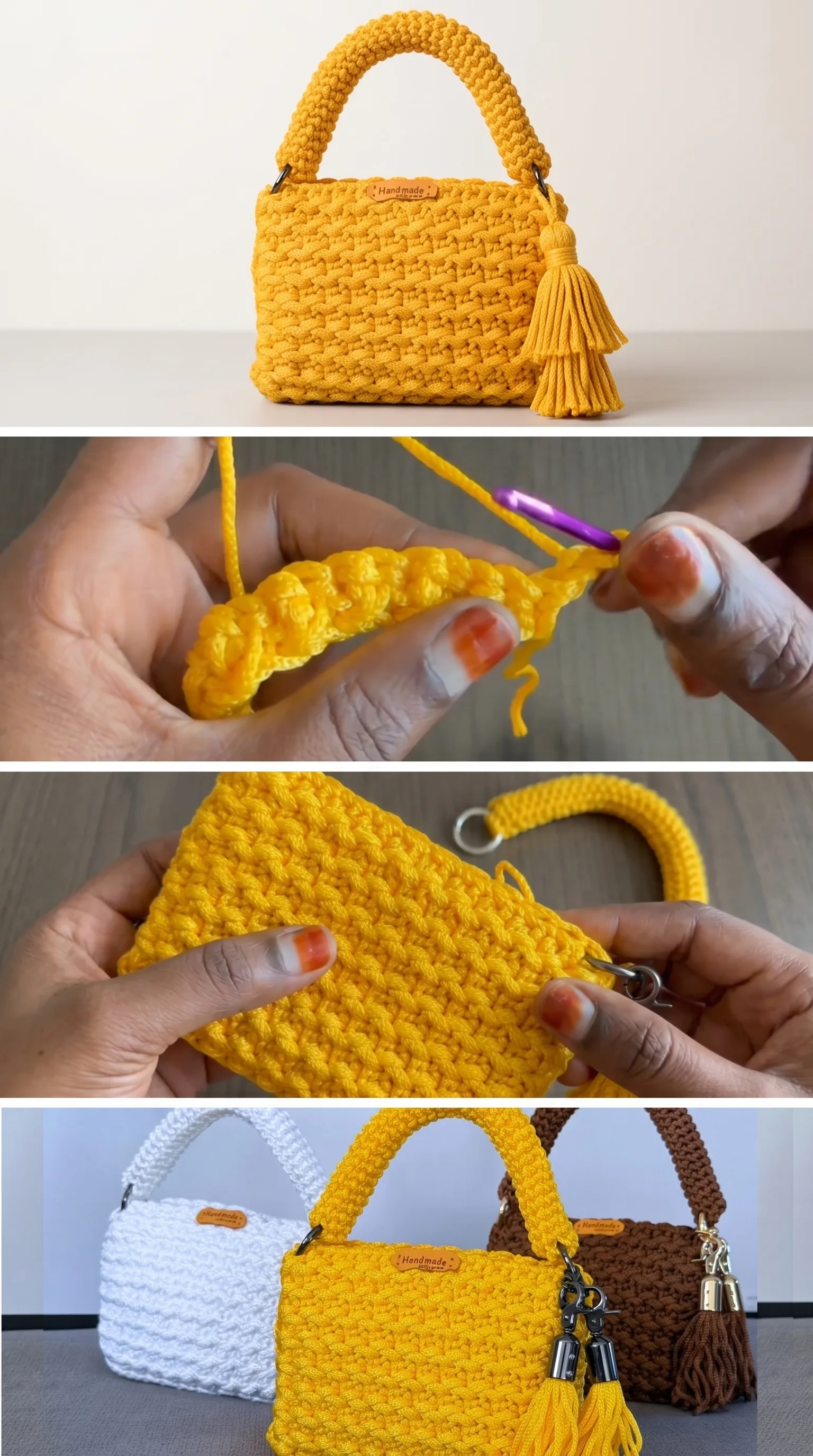 Crochet Macrame Handbag: A Charming Accessory pattern