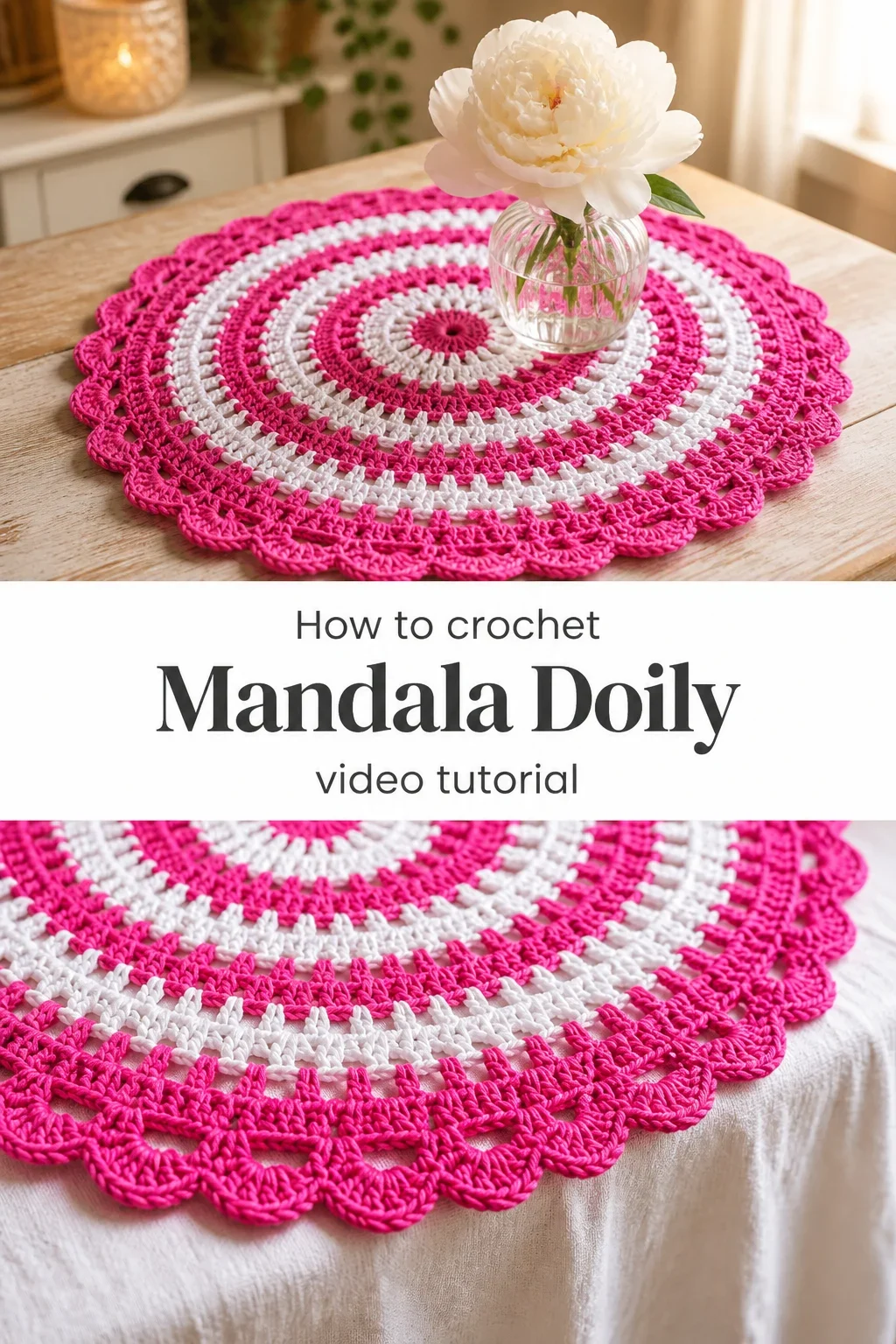 Crochet Mandala Doily: A Timeless Decorative Accent