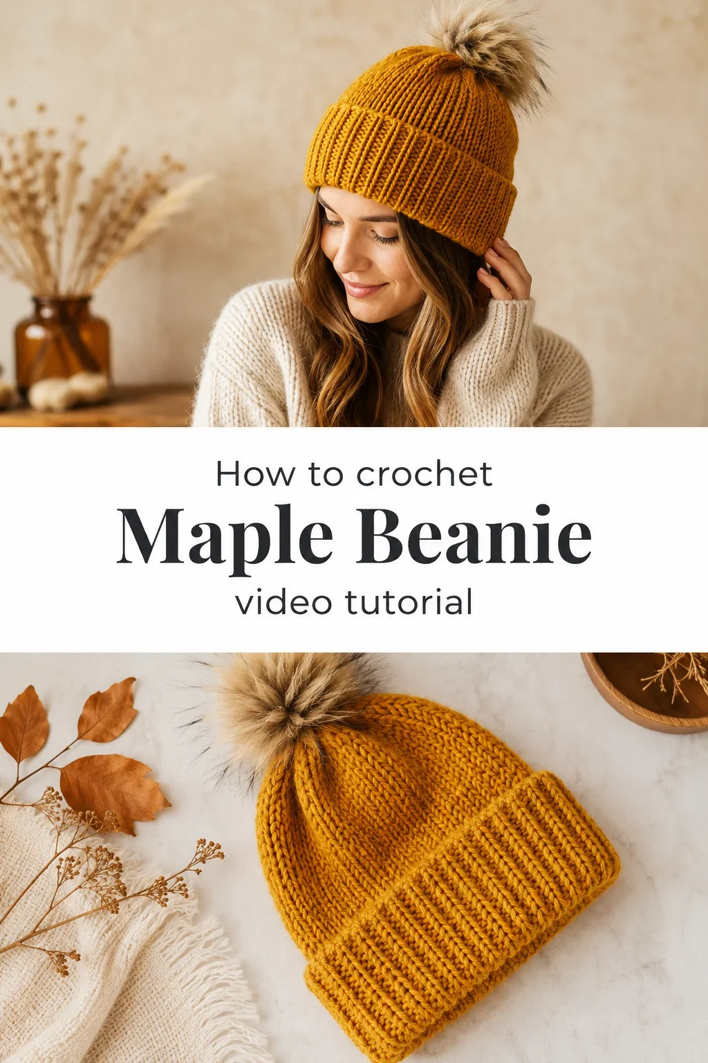 Crochet Maple Beanie: A Warm and Timeless Essential