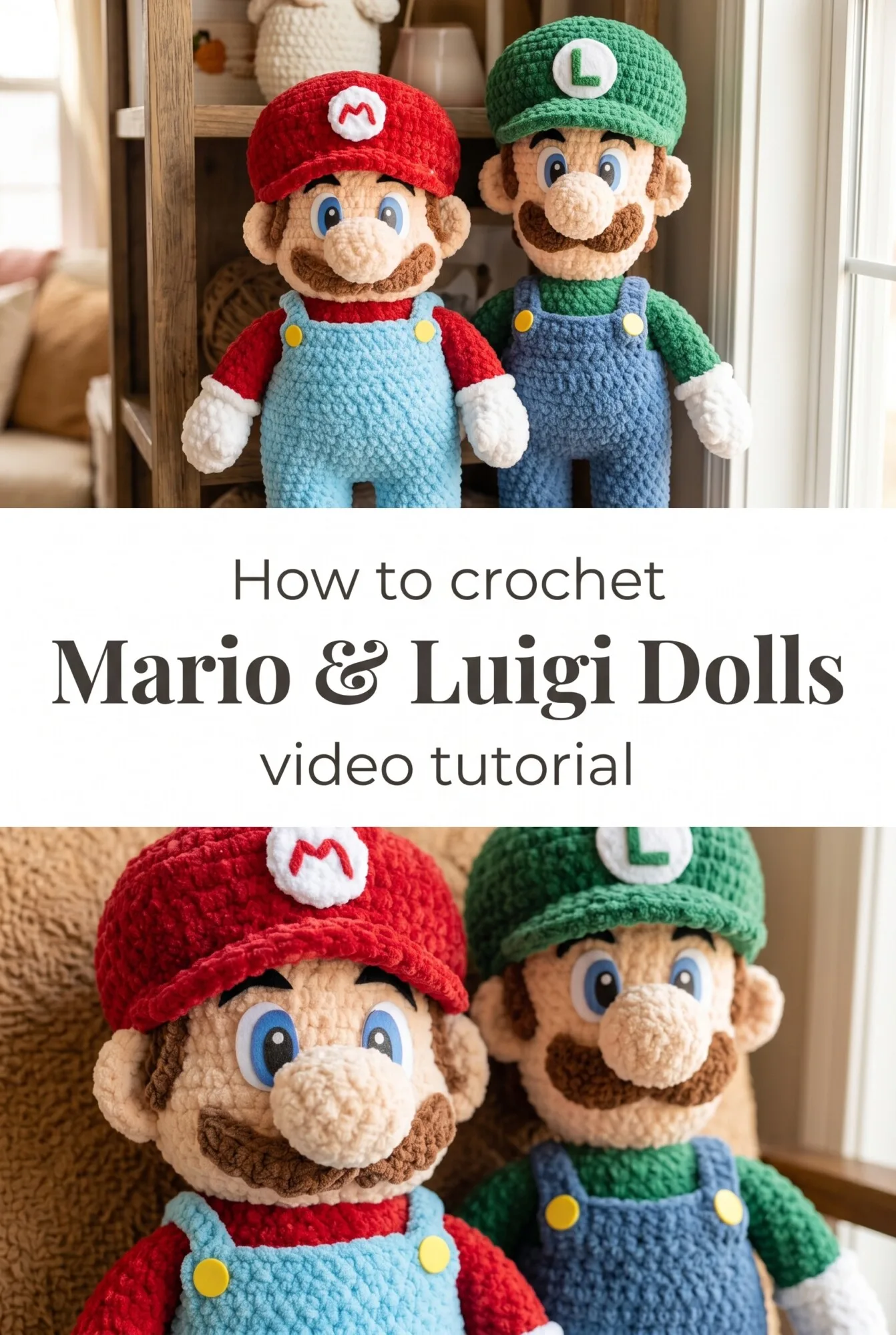 Crochet Mario and Luigi Dolls: An Iconic Gaming Treasure