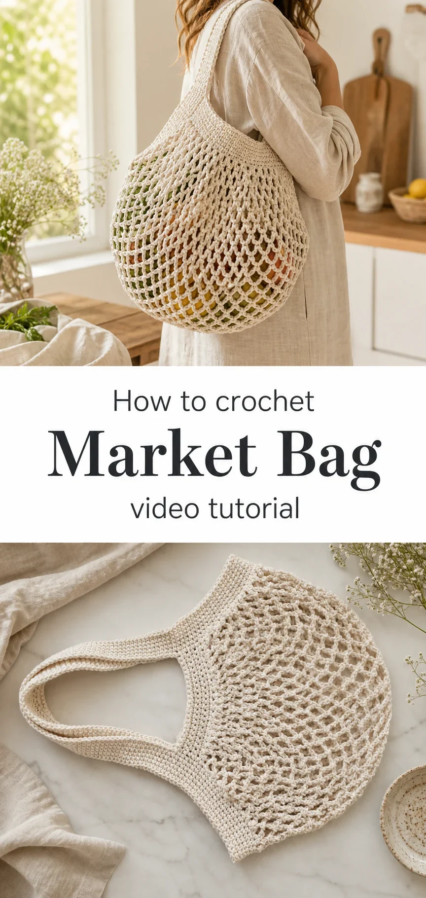 Crochet Market Bag: A Chic and Reusable Essential