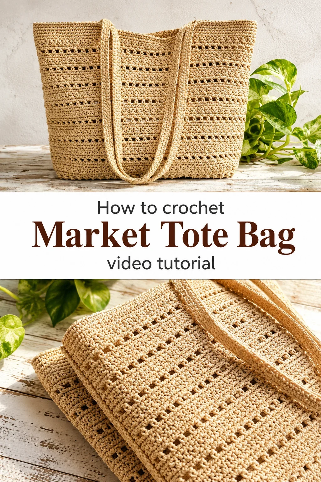 Crochet Market Tote: A Chic and Timeless Carry-All