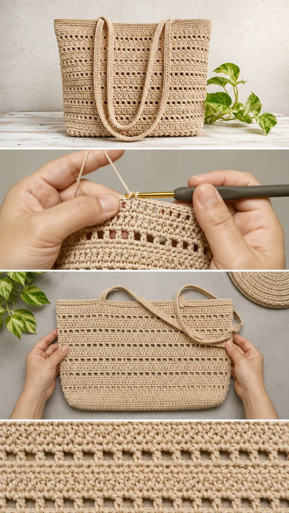 Crochet Market Tote: A Chic and Timeless Carry-All pattern