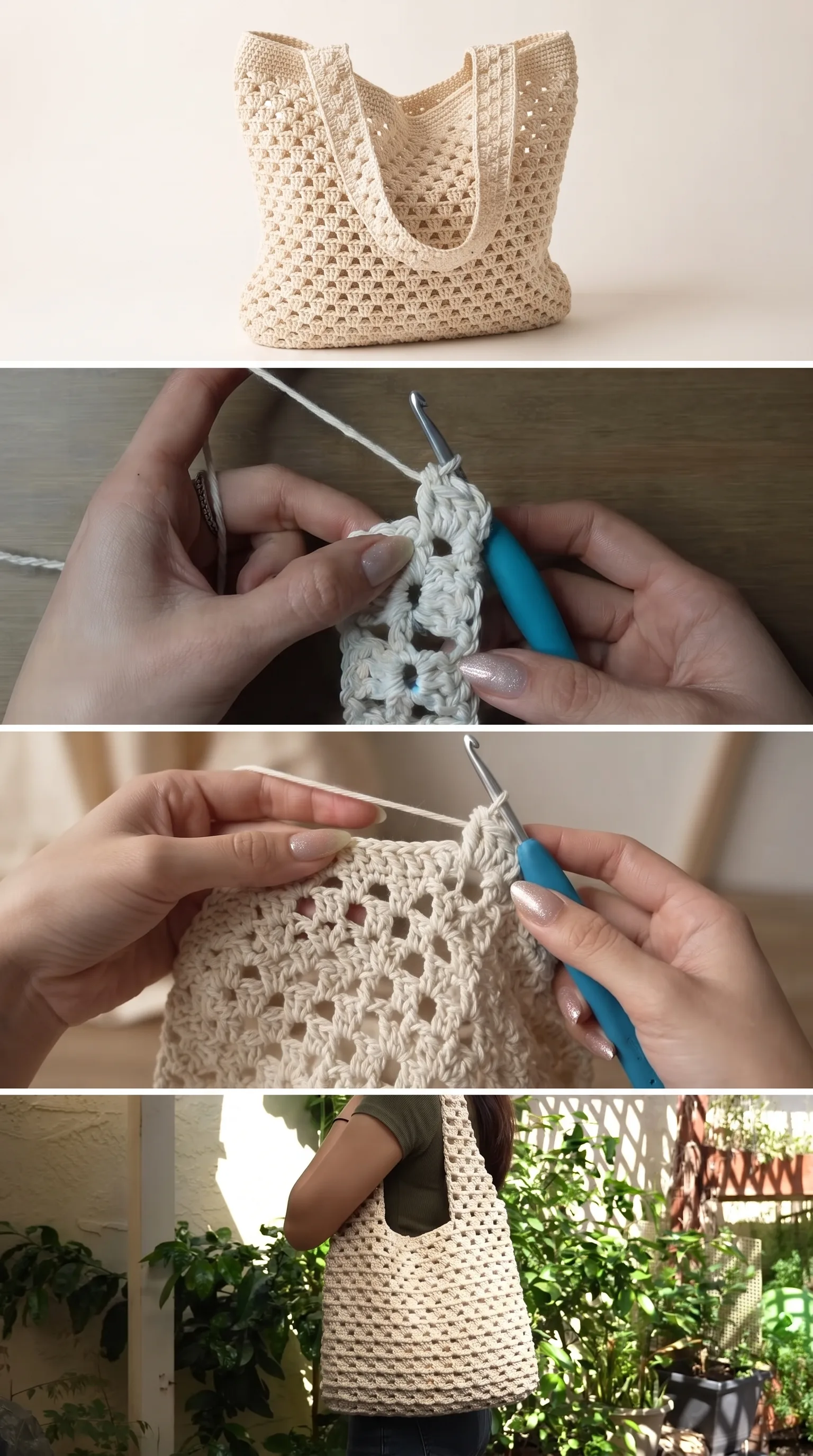 Crochet Mesh Tote: A Breezy Everyday Essential pattern
