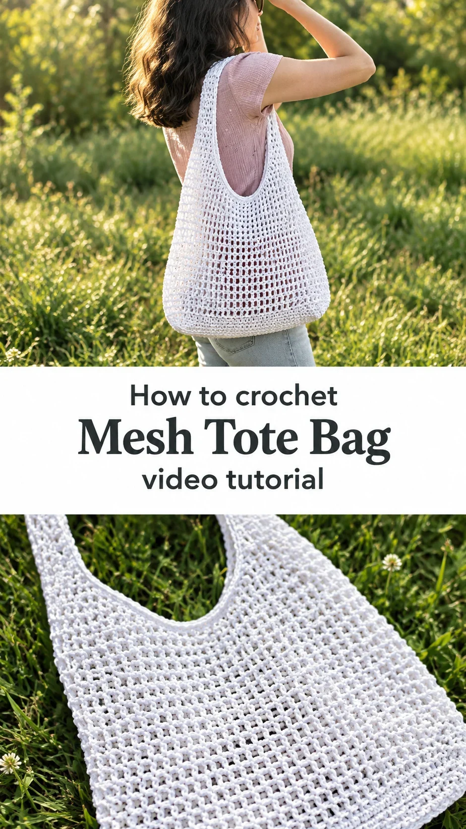 Crochet Mesh Tote Bag: A Chic and Versatile Carry-All