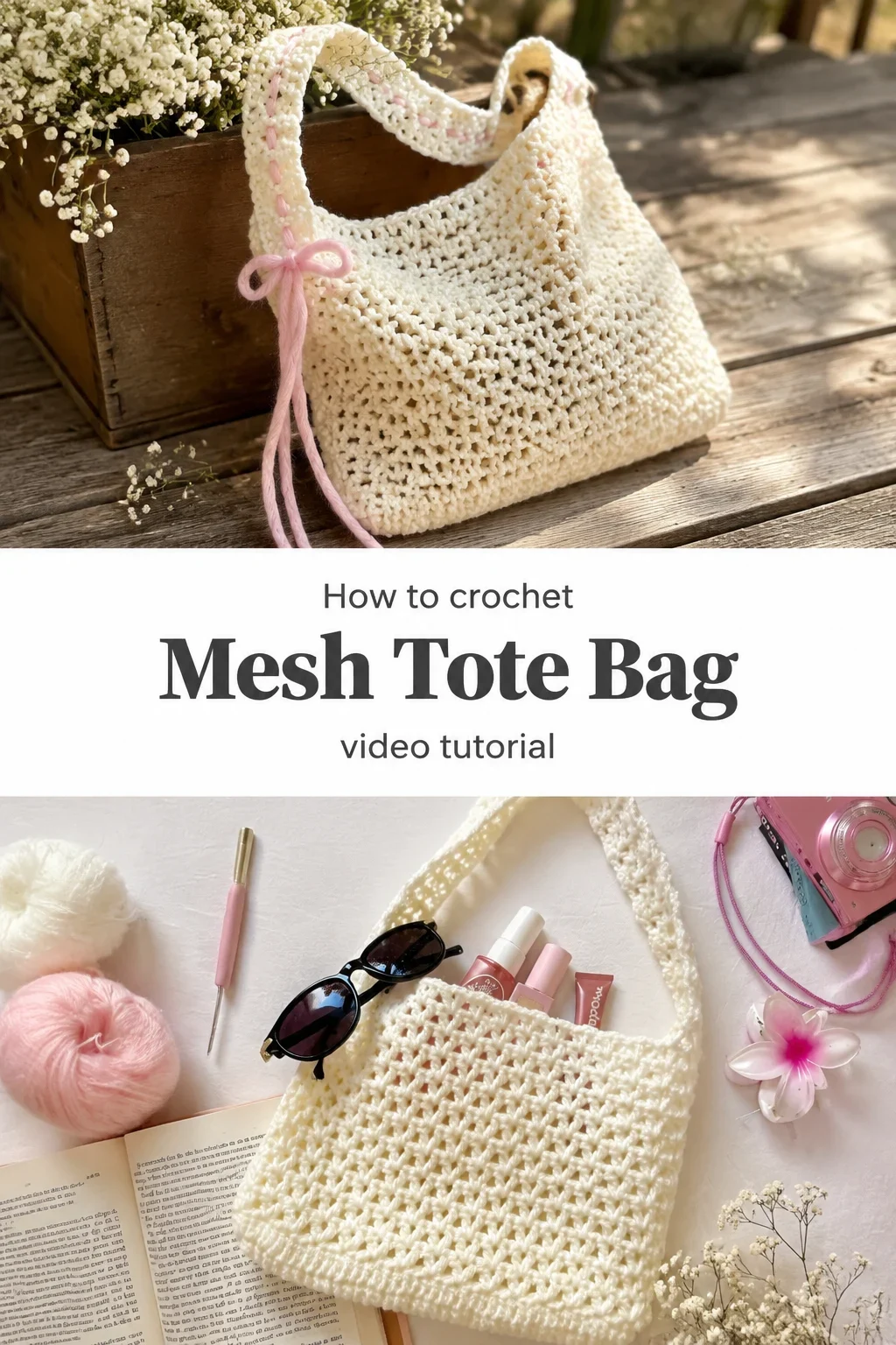 Crochet Mesh Tote Bag: A Chic Everyday Essential