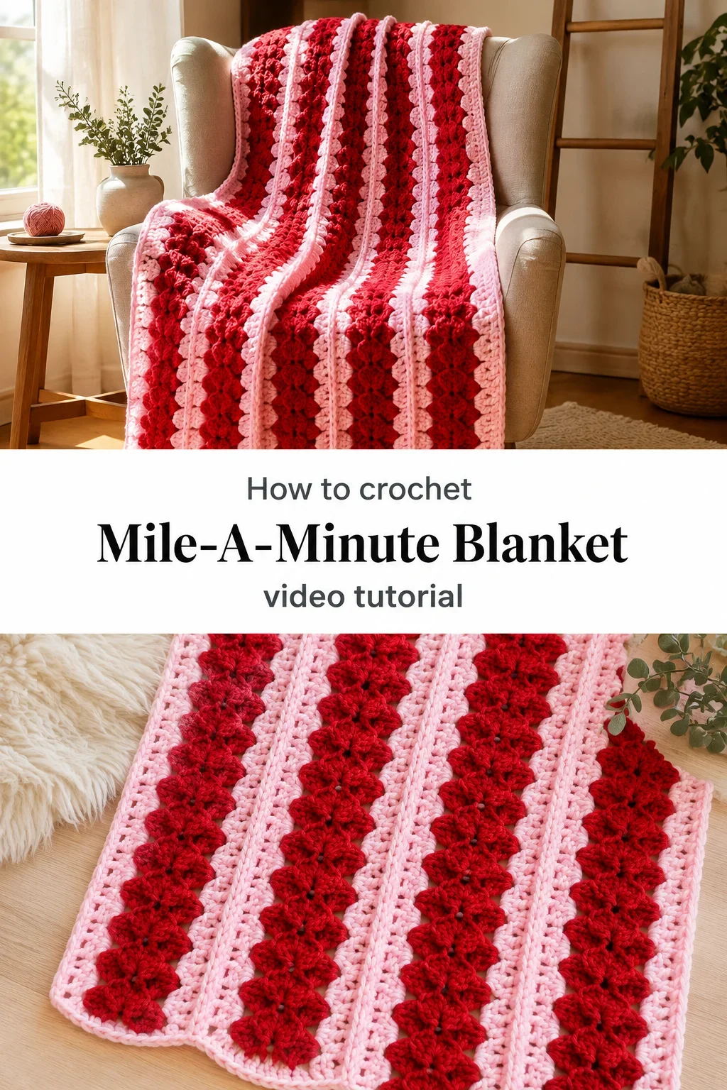 Crochet Mile-A-Minute Blanket: A Bold Timeless Treasure