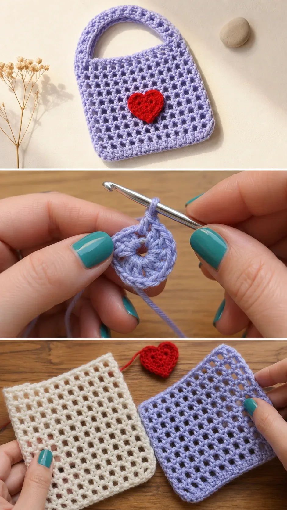 Crochet Mini Net Bag: A Charming Everyday Tote pattern