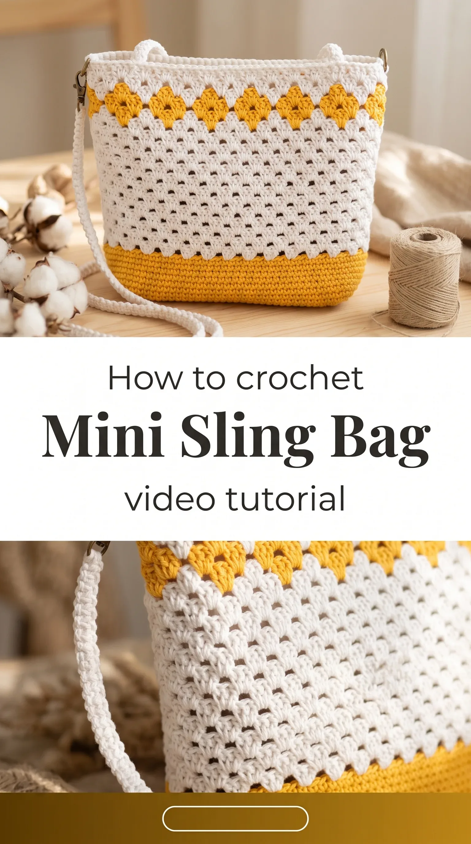 Crochet Mini Sling Bag: A Charming Everyday Accessory