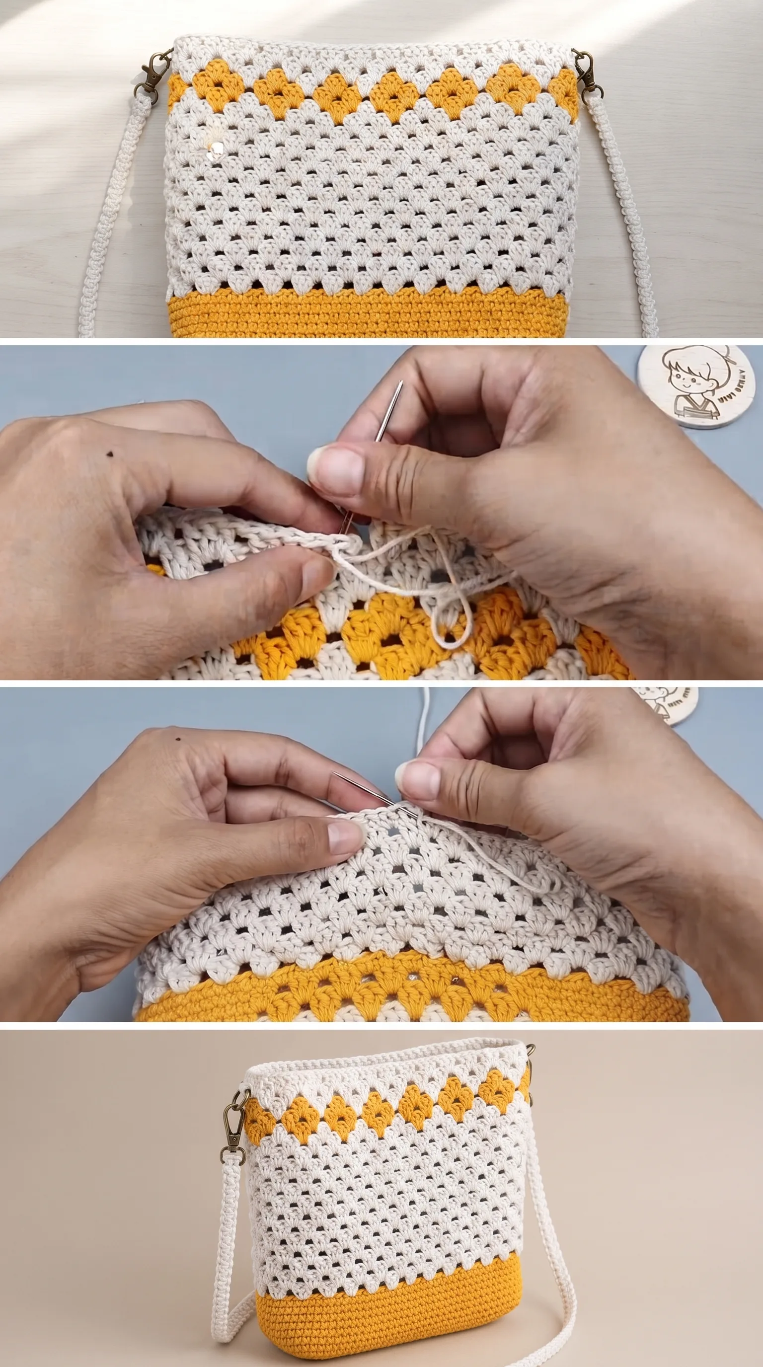 Crochet Mini Sling Bag: A Charming Everyday Accessory pattern