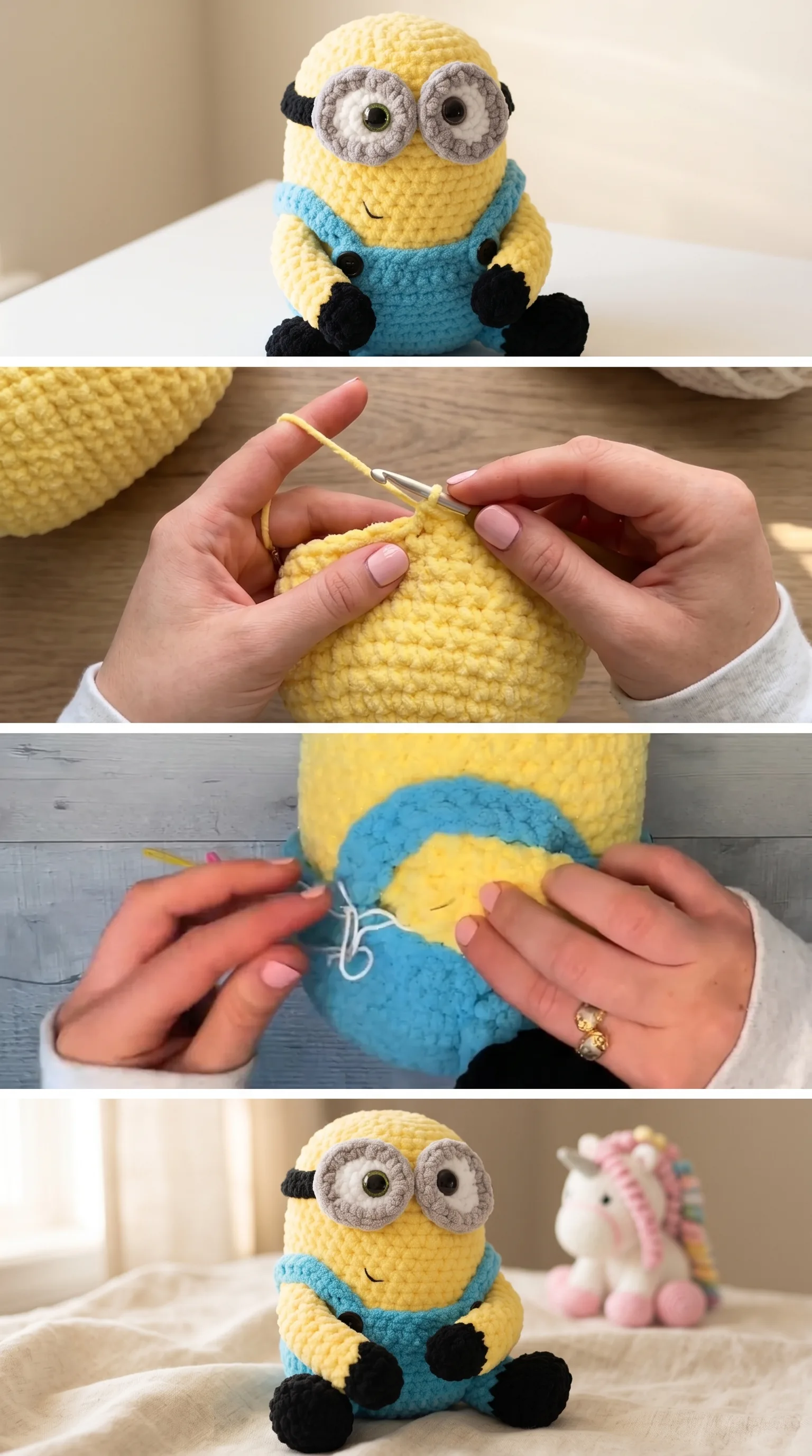 Crochet Minion Plush: A Playful Cuddly Companion pattern